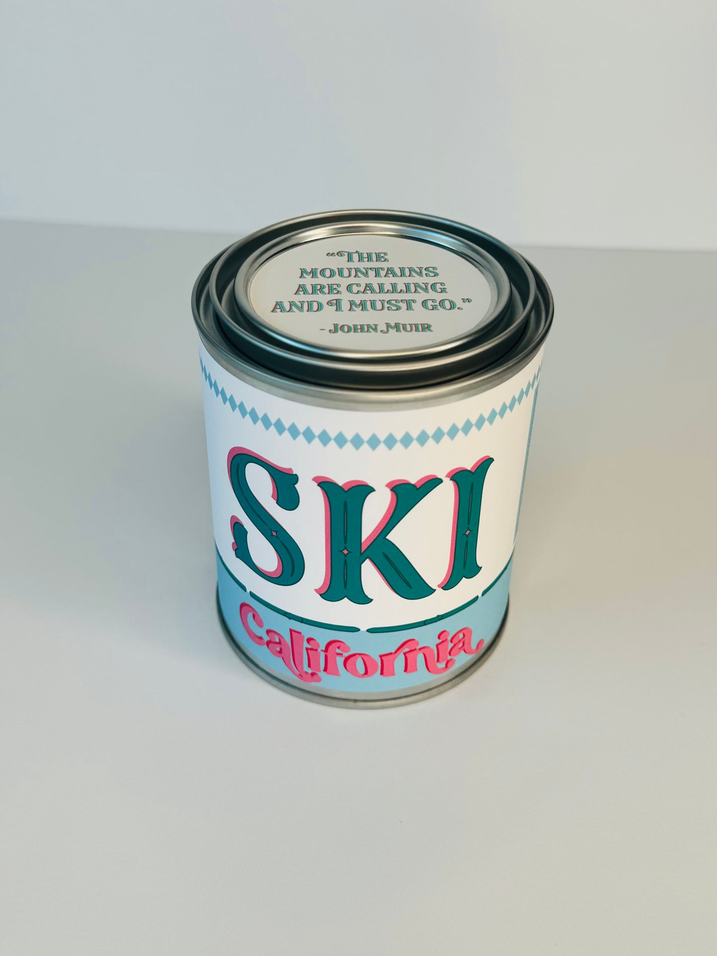 Ski California - Paint Tin Candle