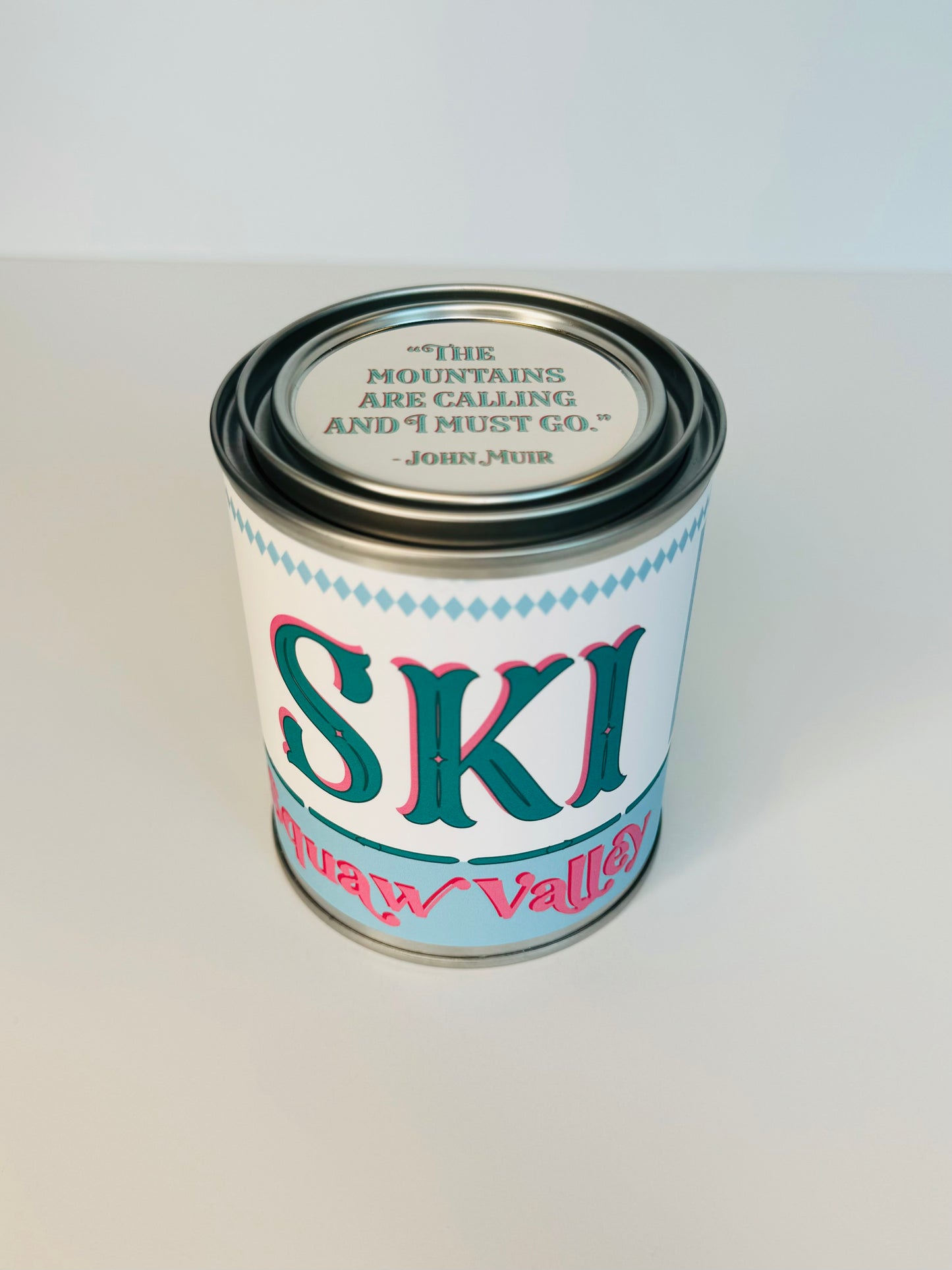 Ski Squaw Valley - Paint Tin Candle