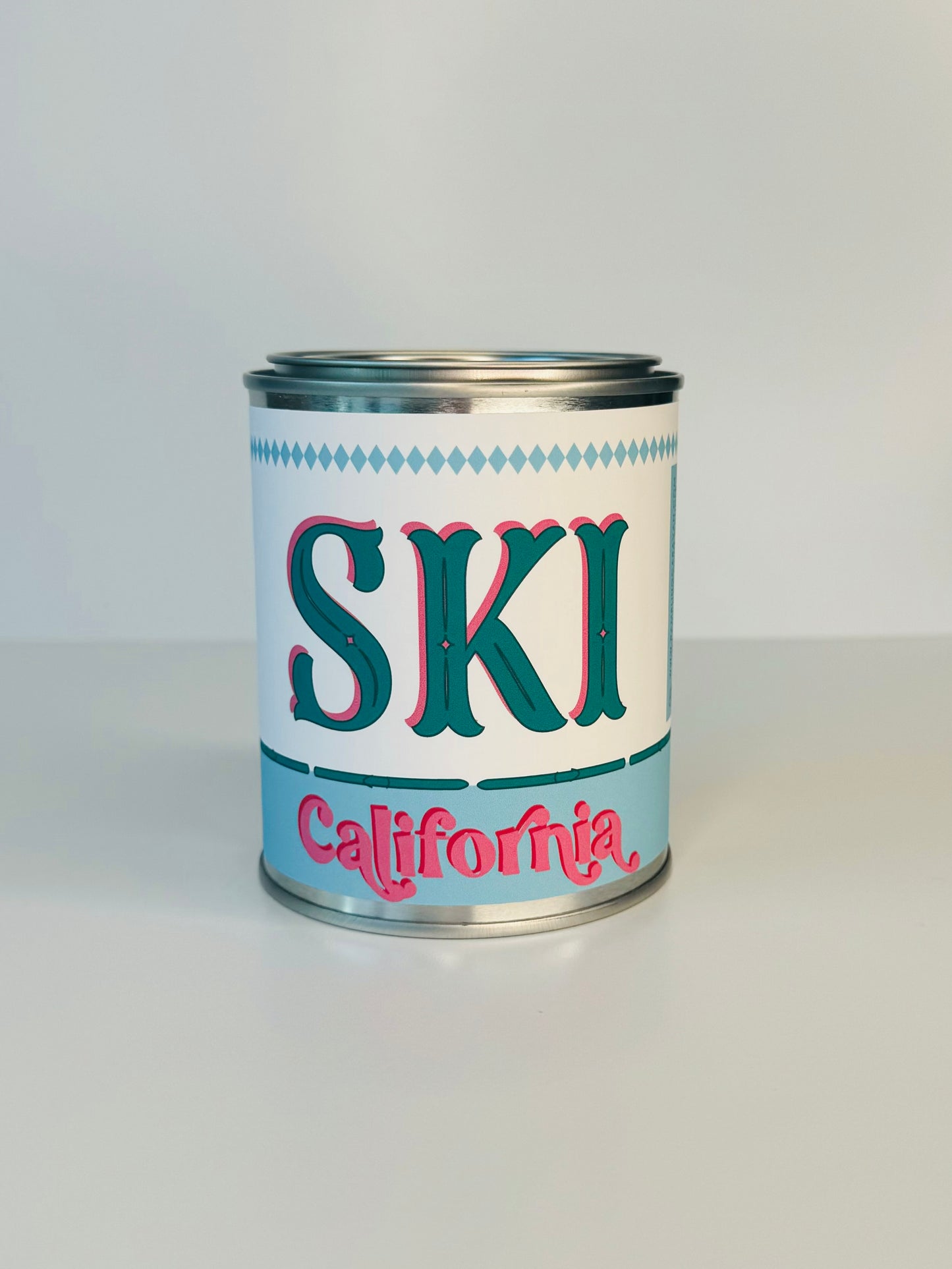 Ski California - Paint Tin Candle
