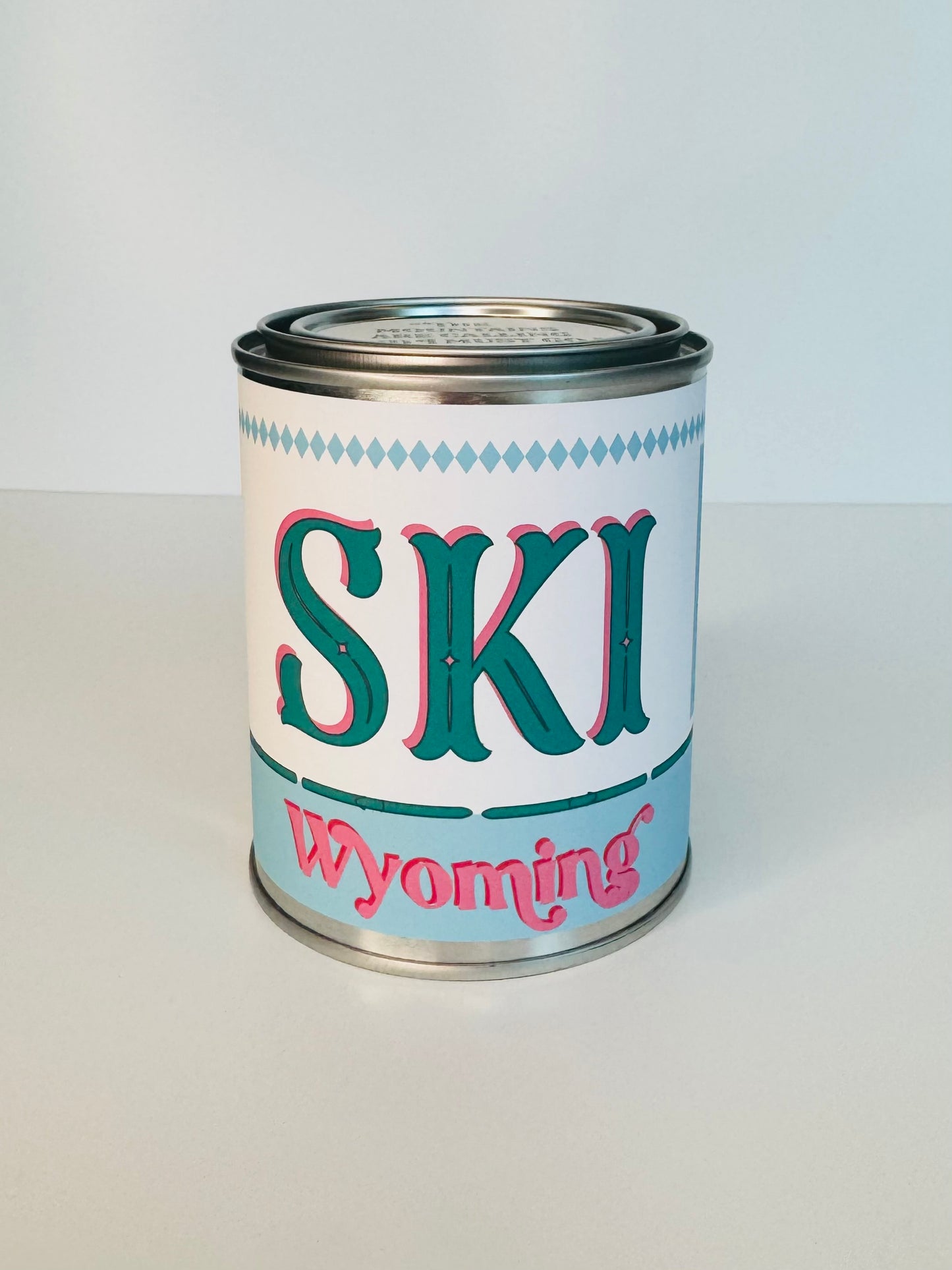 Ski Wyoming - Paint Tin Candle
