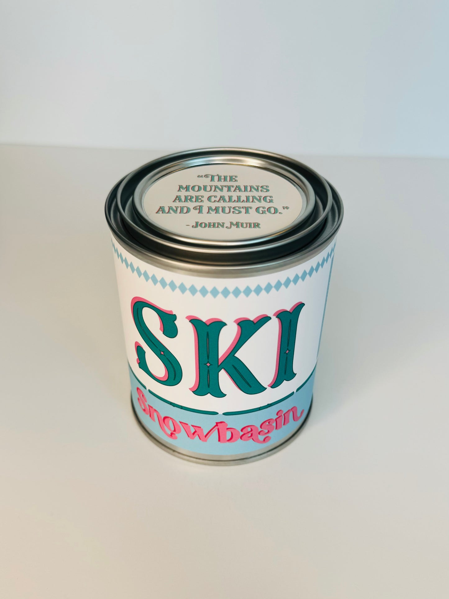 Ski Snowbasin - Paint Tin Candle