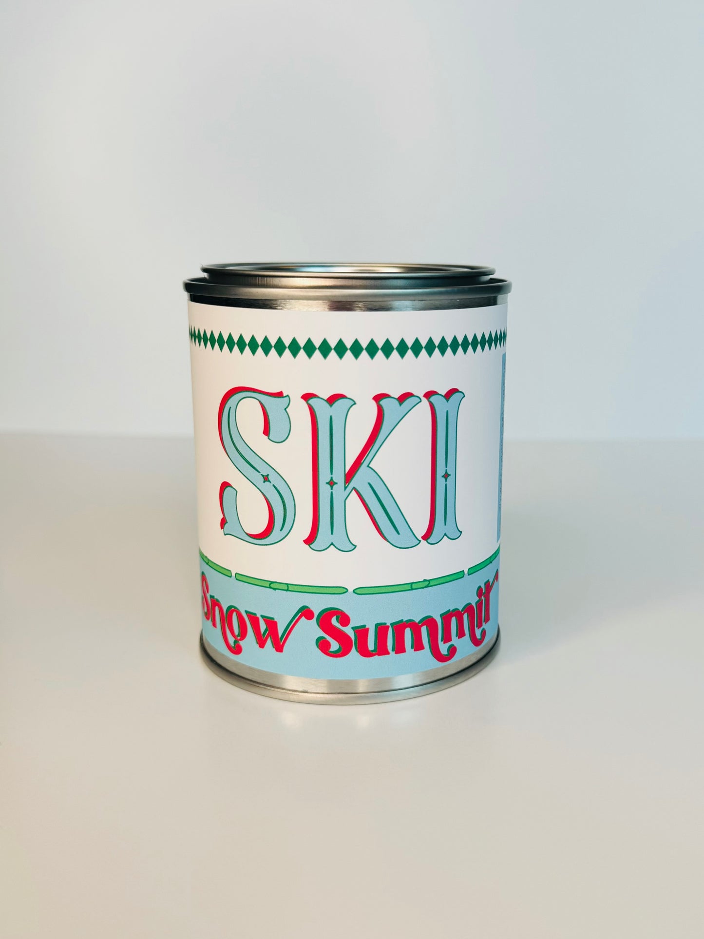 Ski Snow Summit - Paint Tin Candle