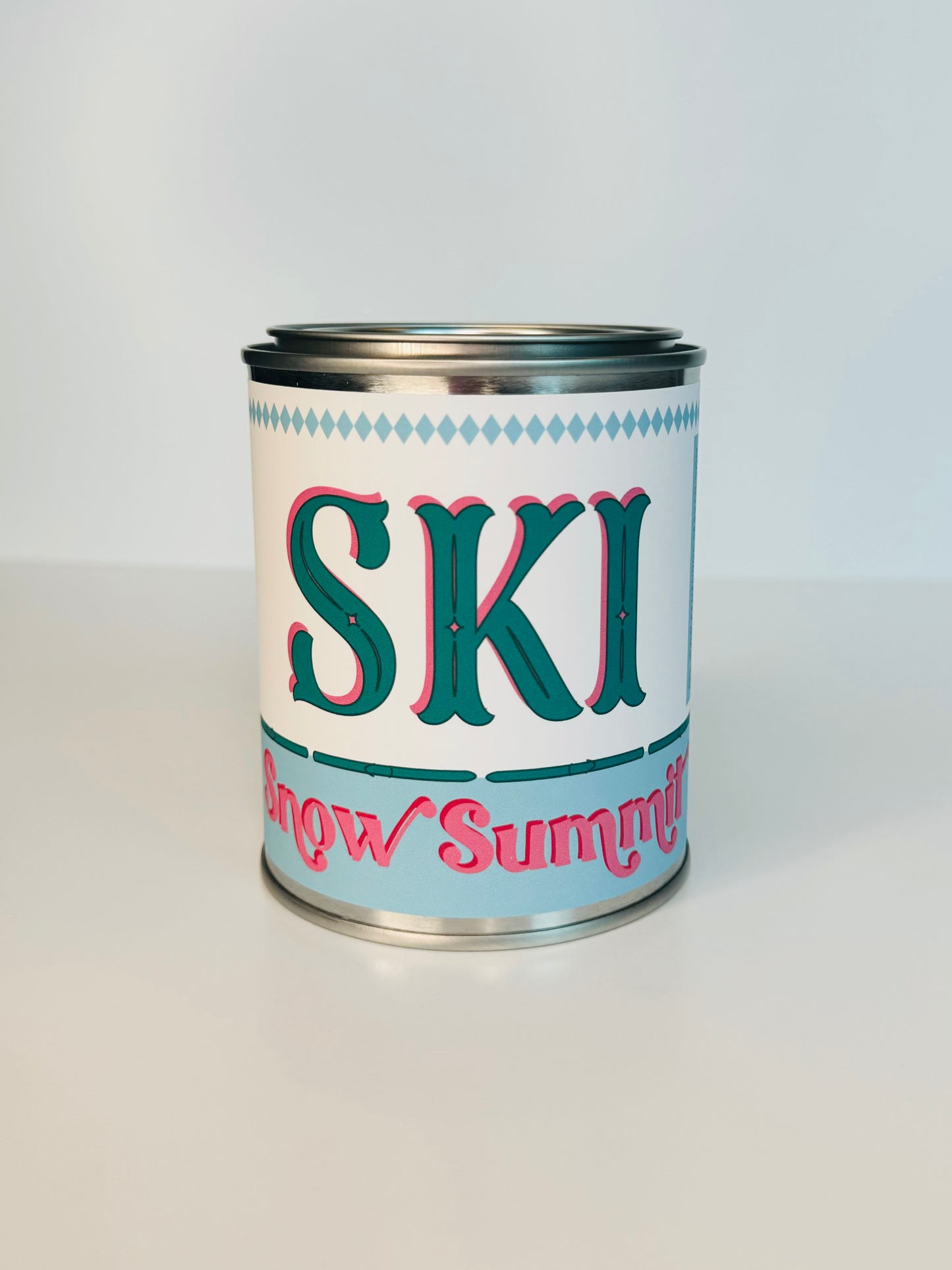 Ski Snow Summit - Paint Tin Candle