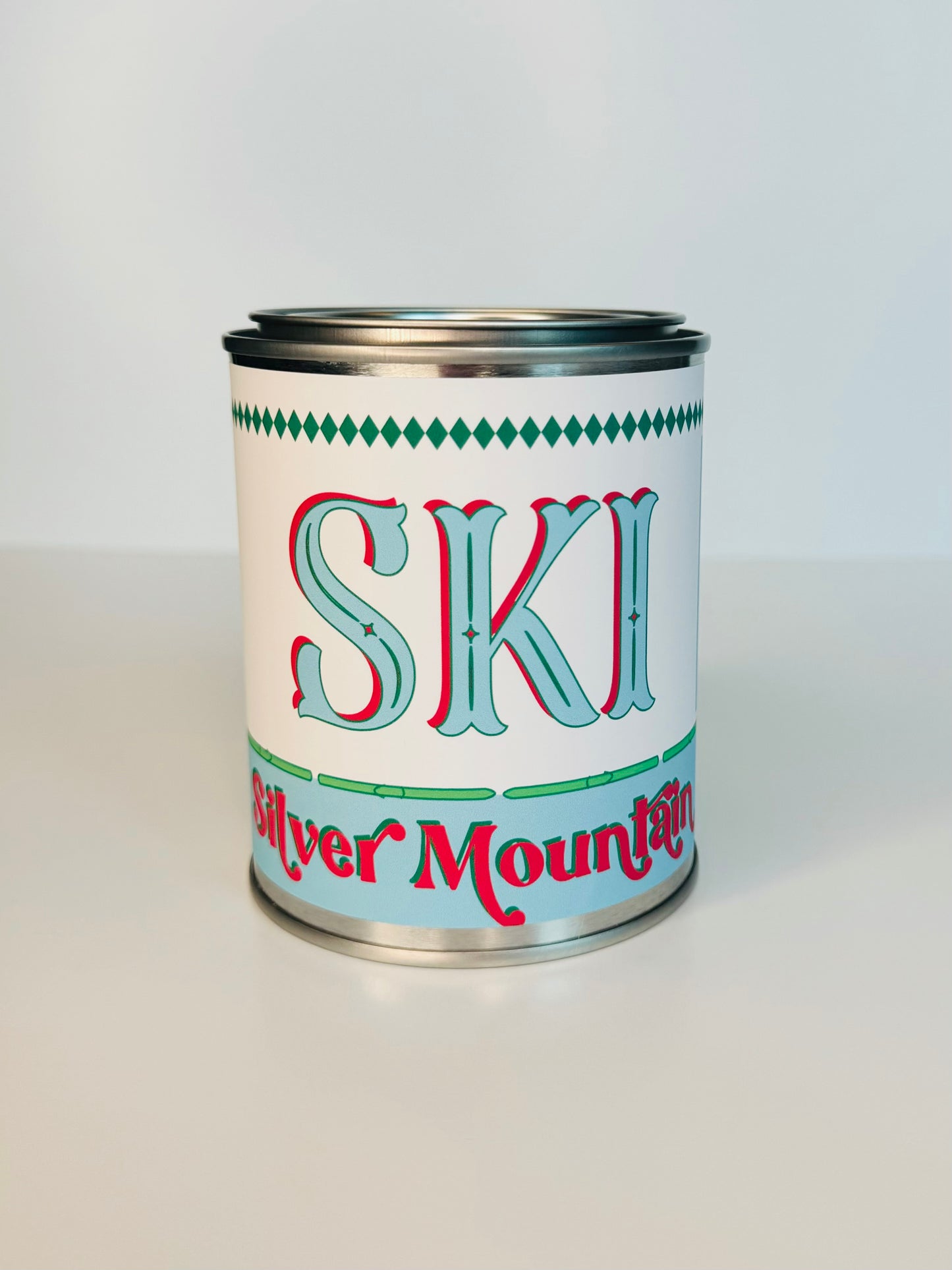 Ski Silver Mountain - Paint Tin Candle