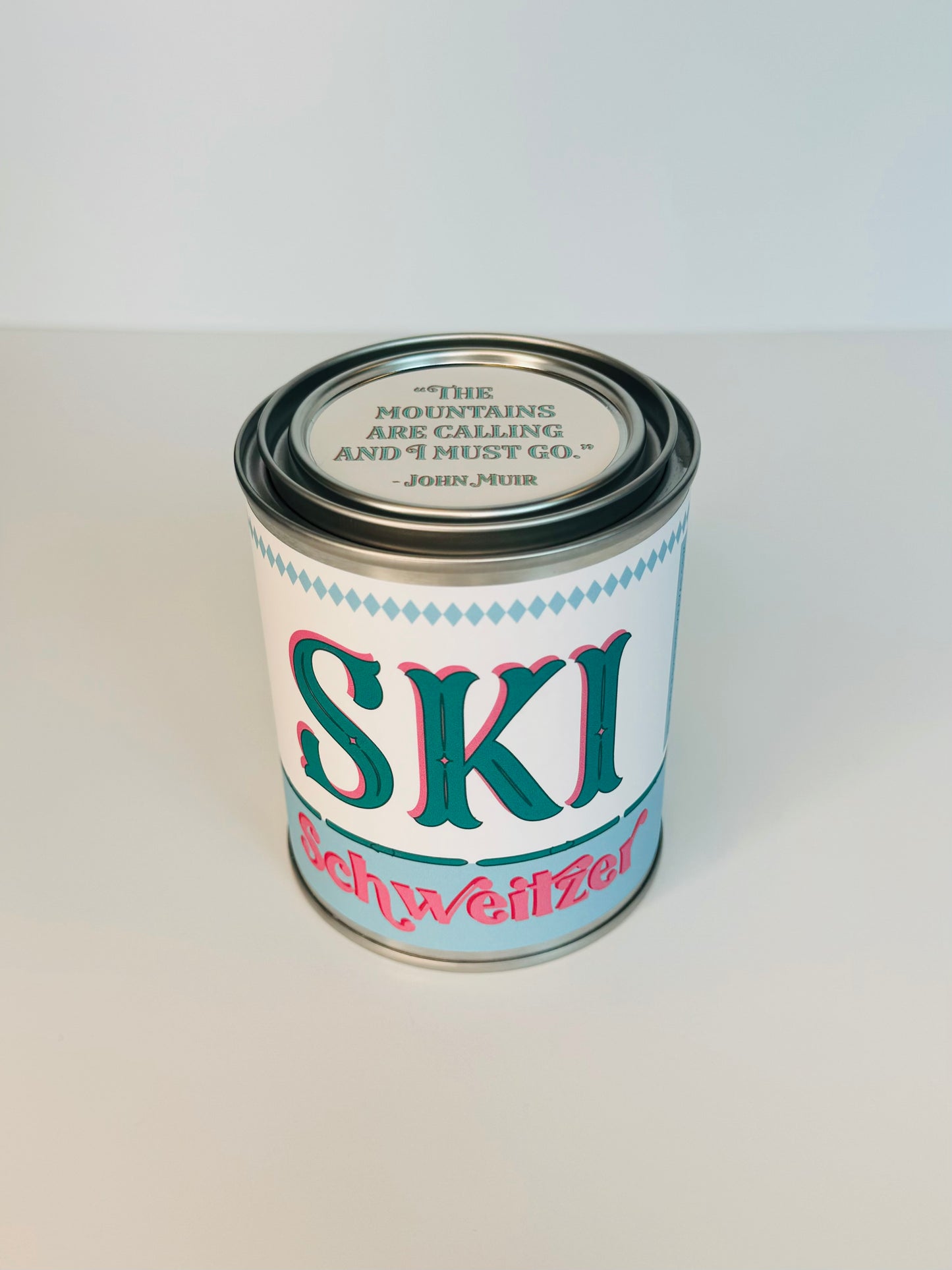 Ski Schweitzer - Paint Tin Candle