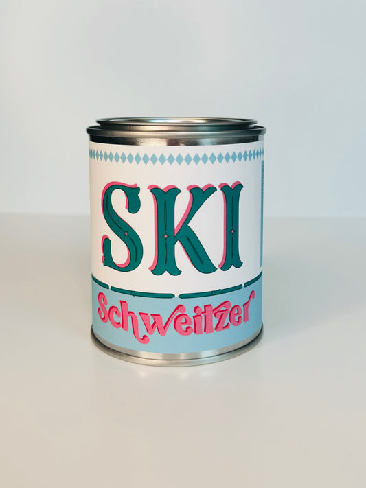 Ski Schweitzer - Paint Tin Candle