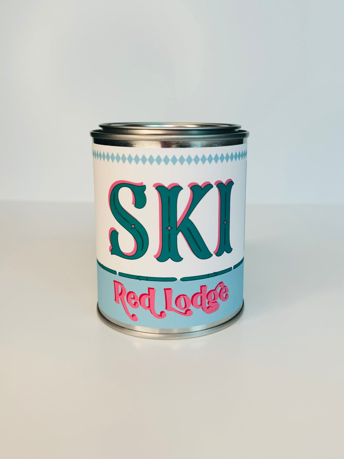 Ski Red Lodge - Paint Tin Candle