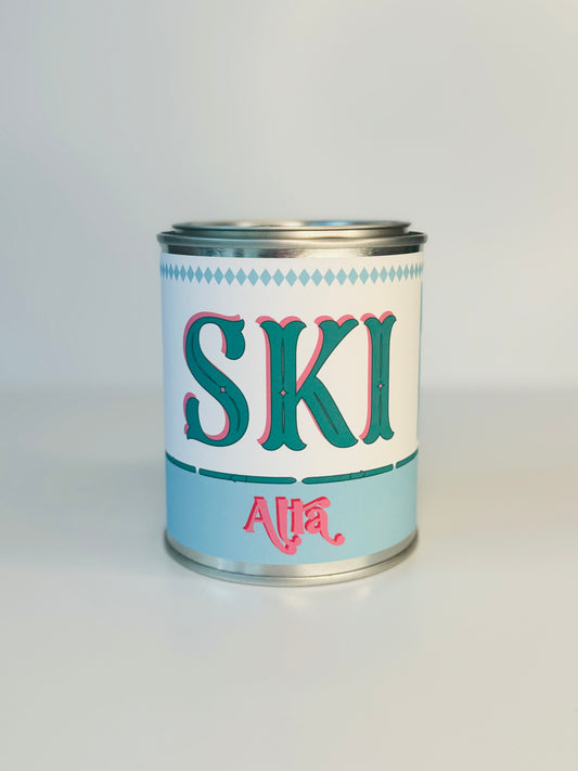 Ski Alta - Paint Tin Candle