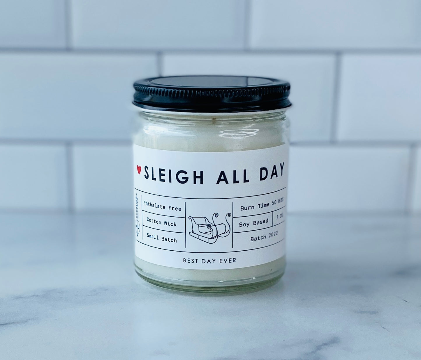 Sleigh All Day Candle