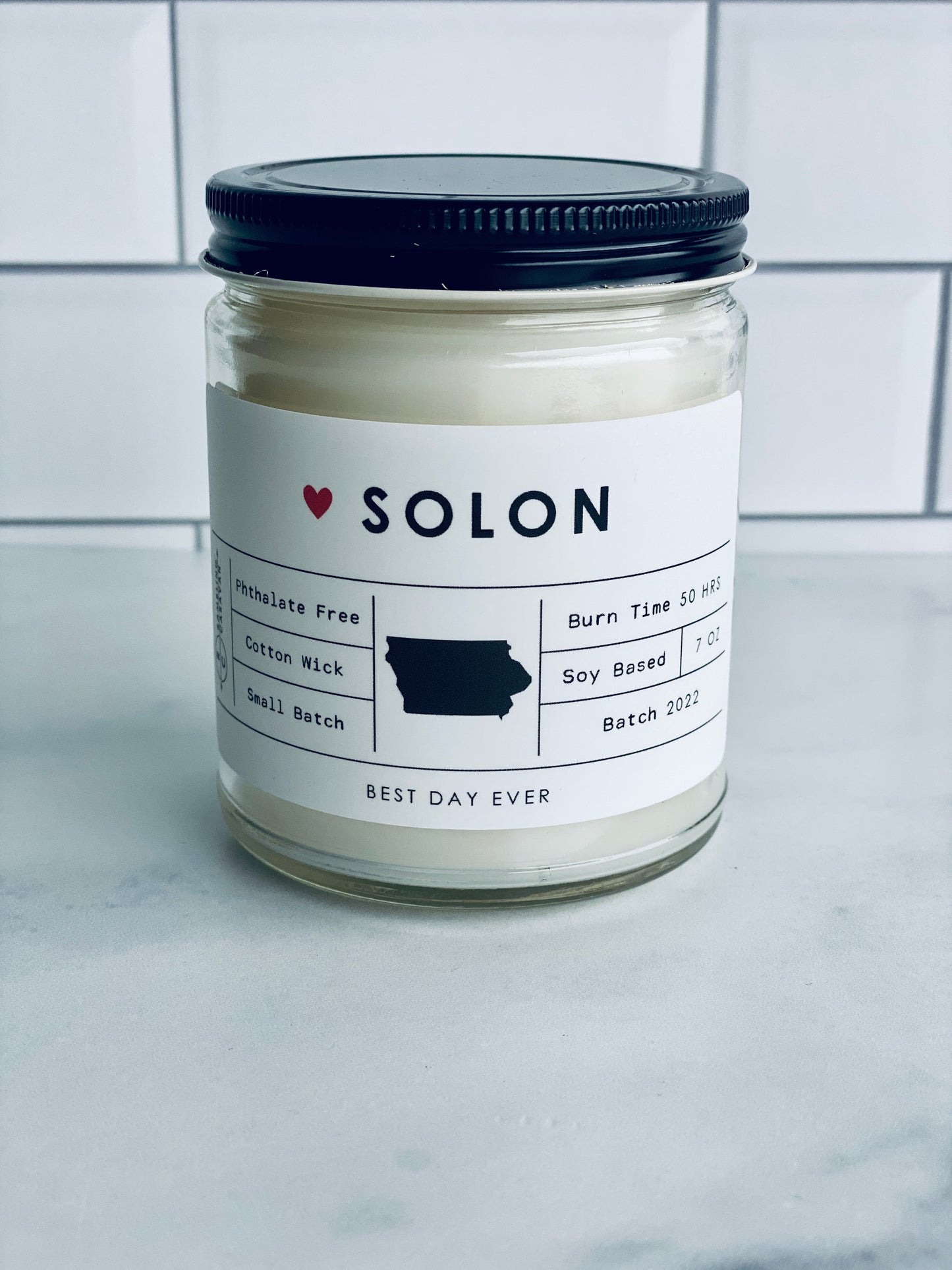 Solon, IA Candle