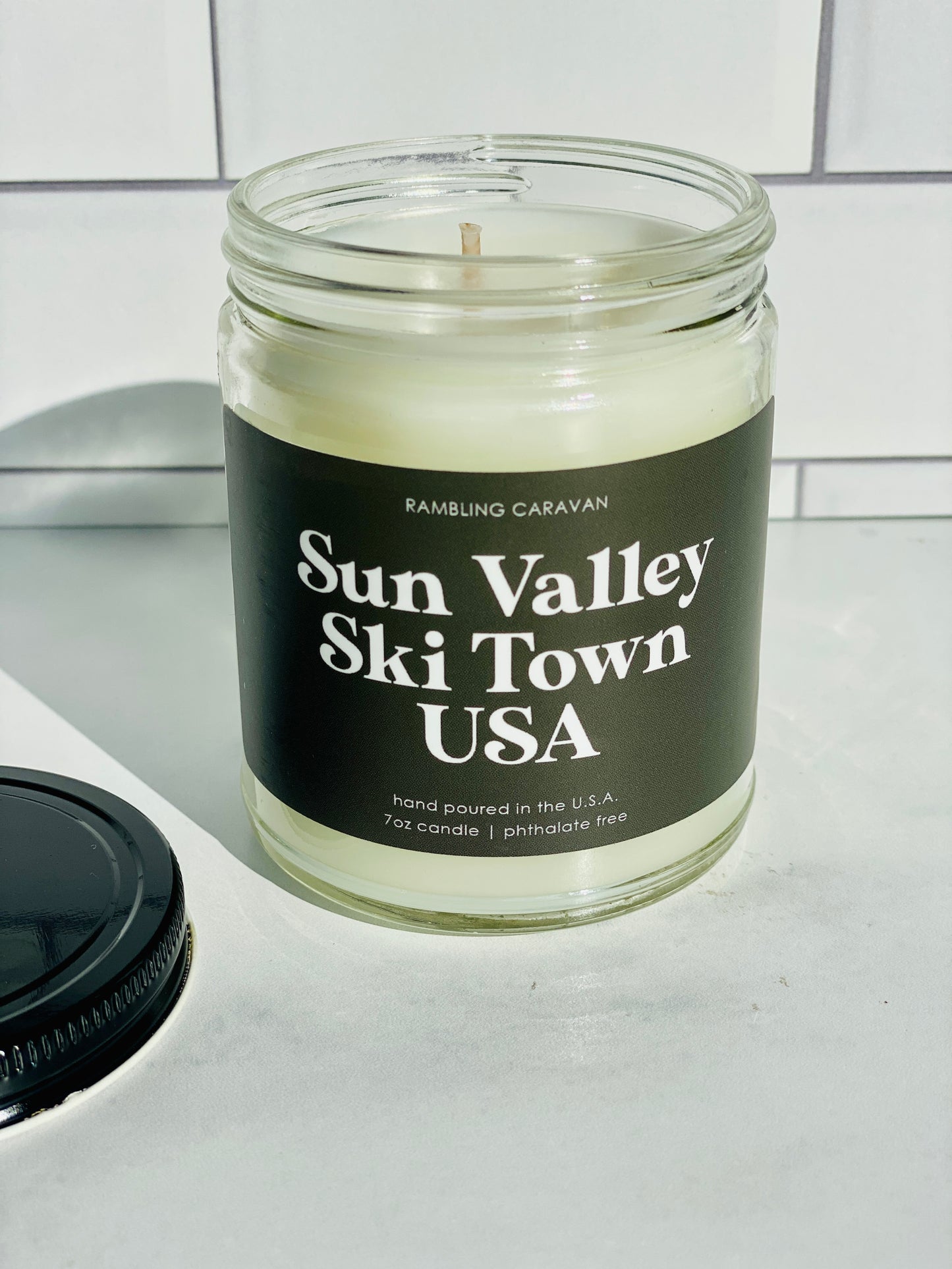 Sun Valley Ski Town USA Candle