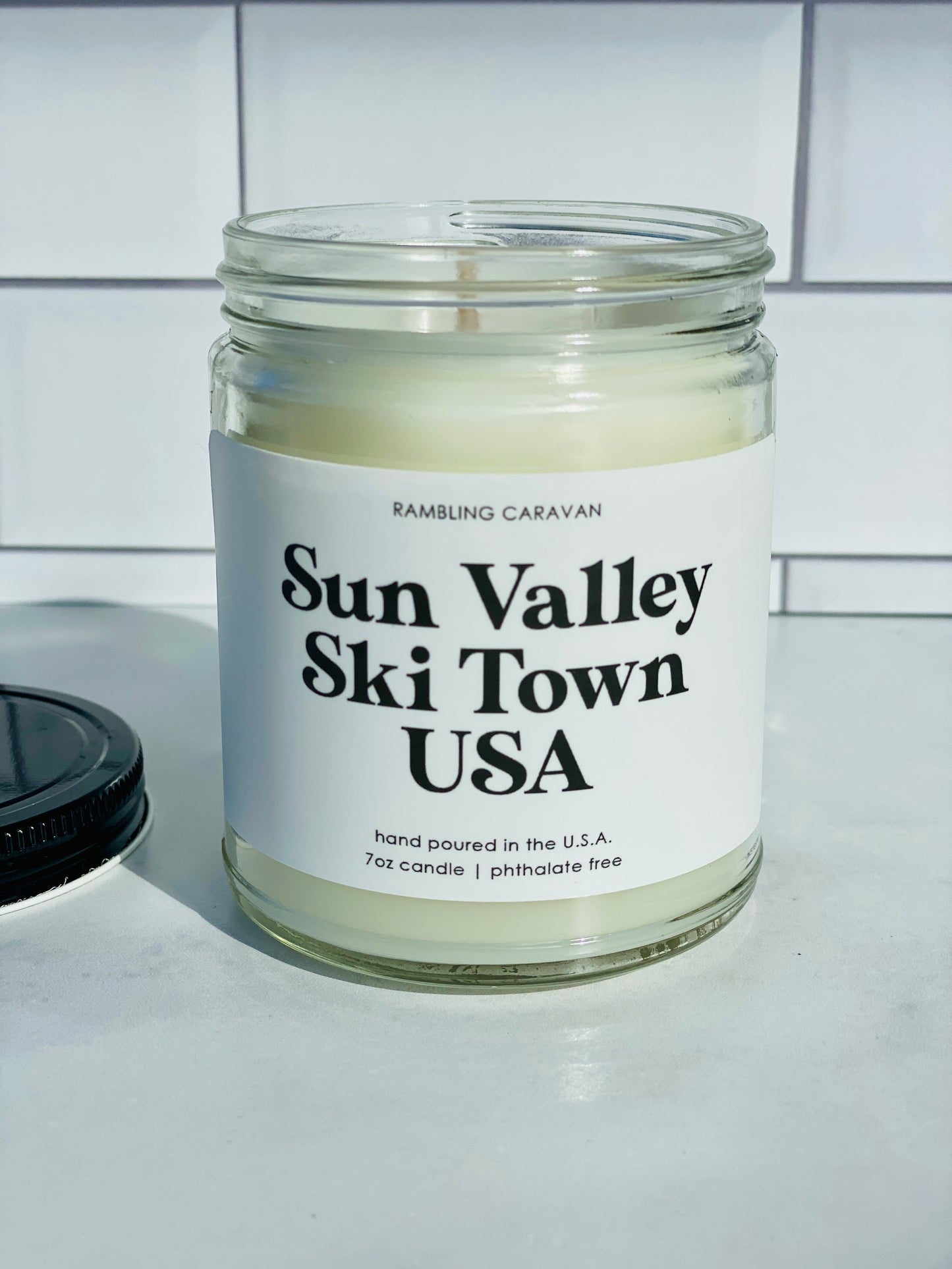 Sun Valley Ski Town USA Candle