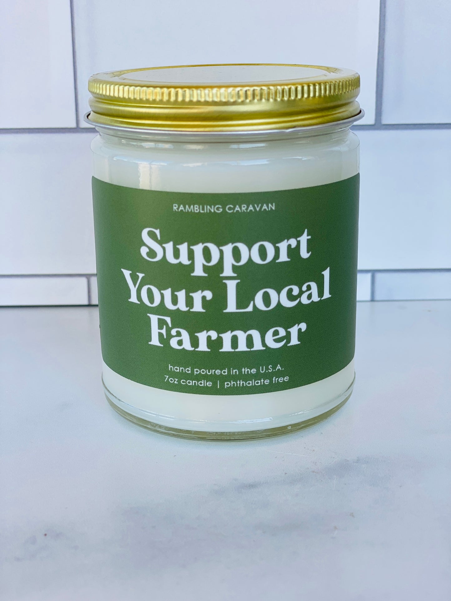 Support Your Local Farmer Candle