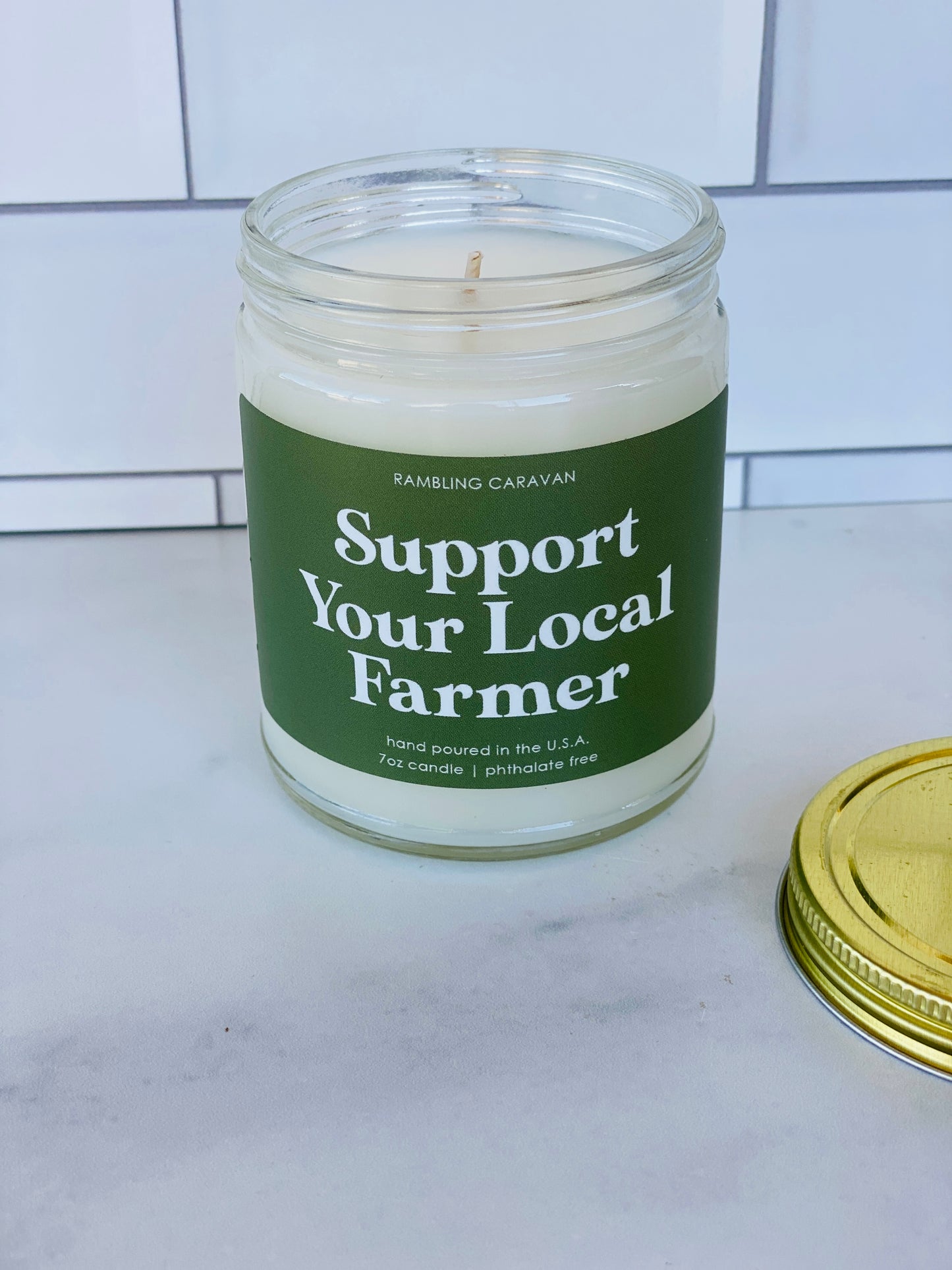 Support Your Local Farmer Candle