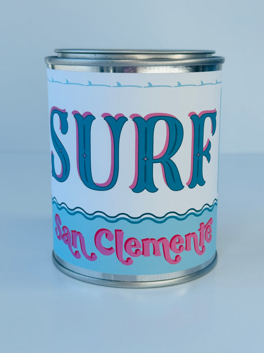 Surf San Clemente - Paint Tin Candle