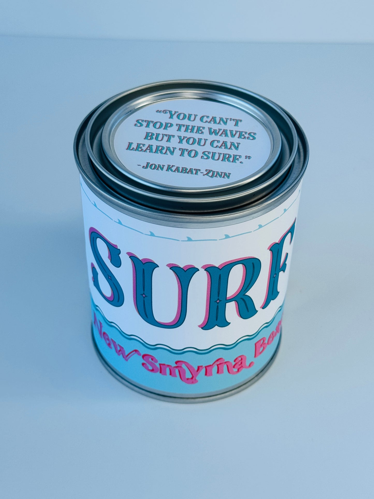 Surf New Smyrna Beach - Paint Tin Candle