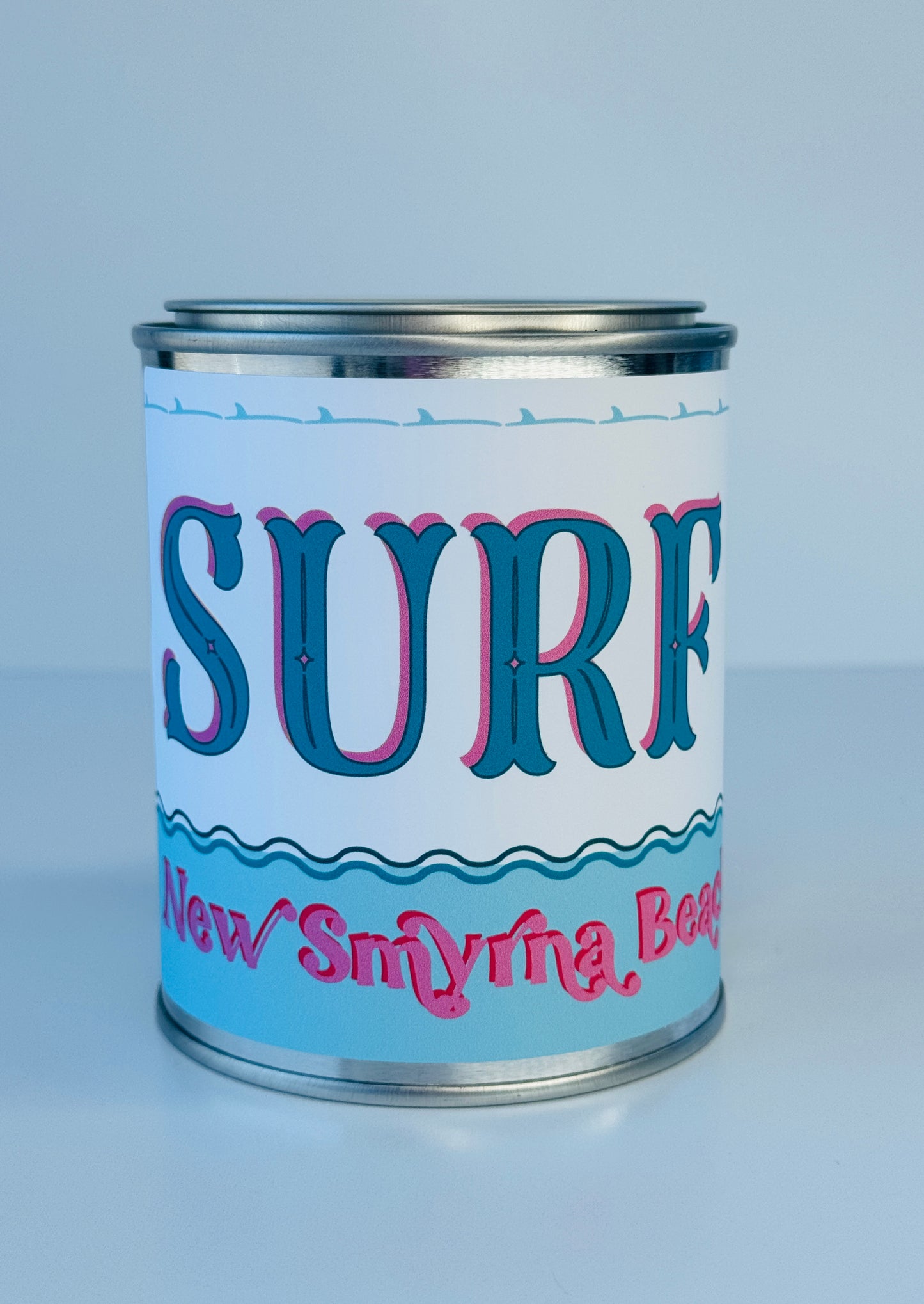 Surf New Smyrna Beach - Paint Tin Candle