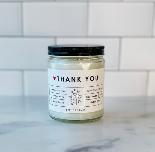 Thank You Candle