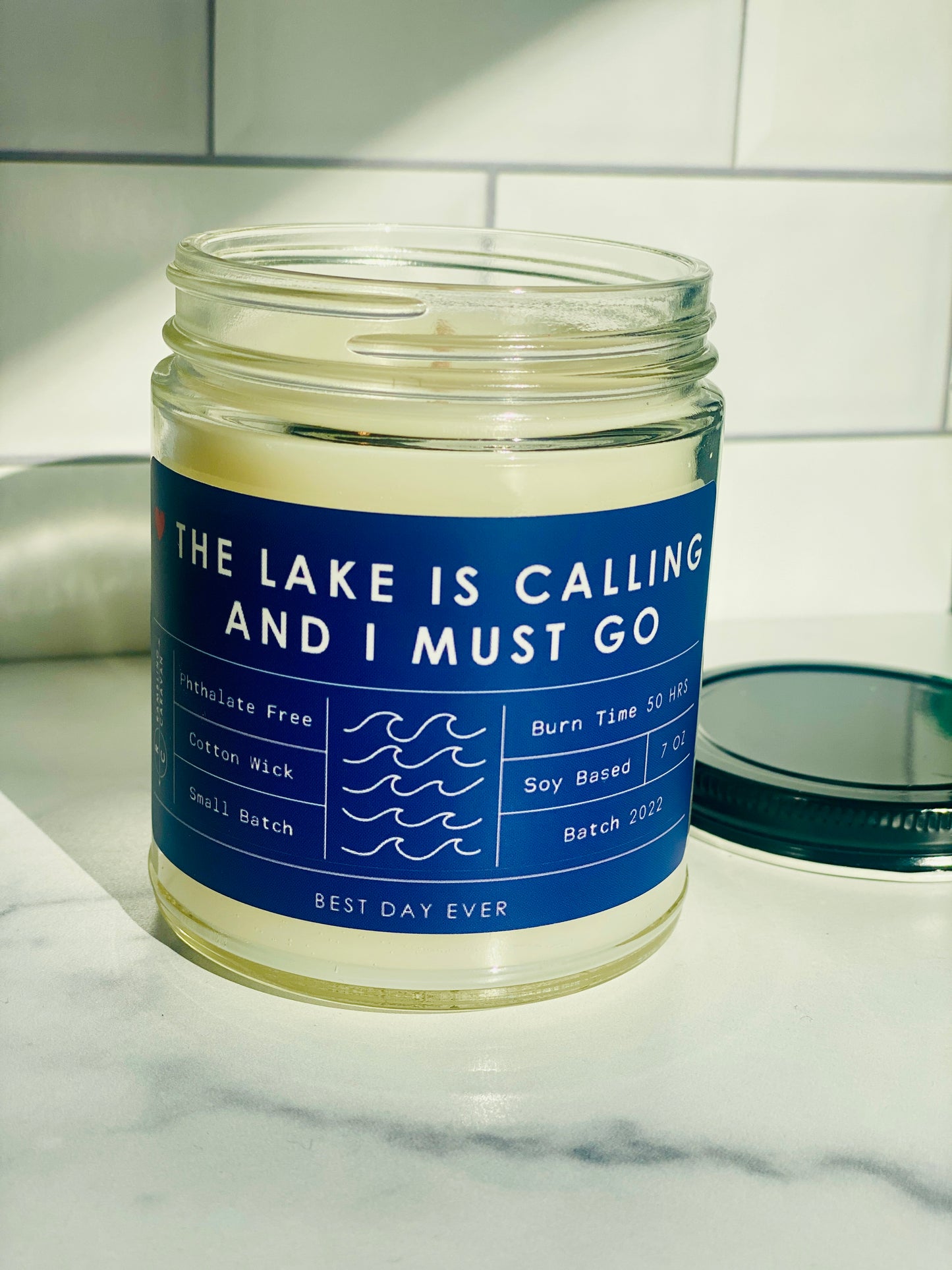 The Lake Is Calling And I Must Go Candle