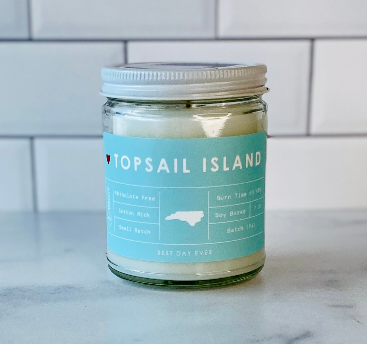 Topsail Island, NC Candle