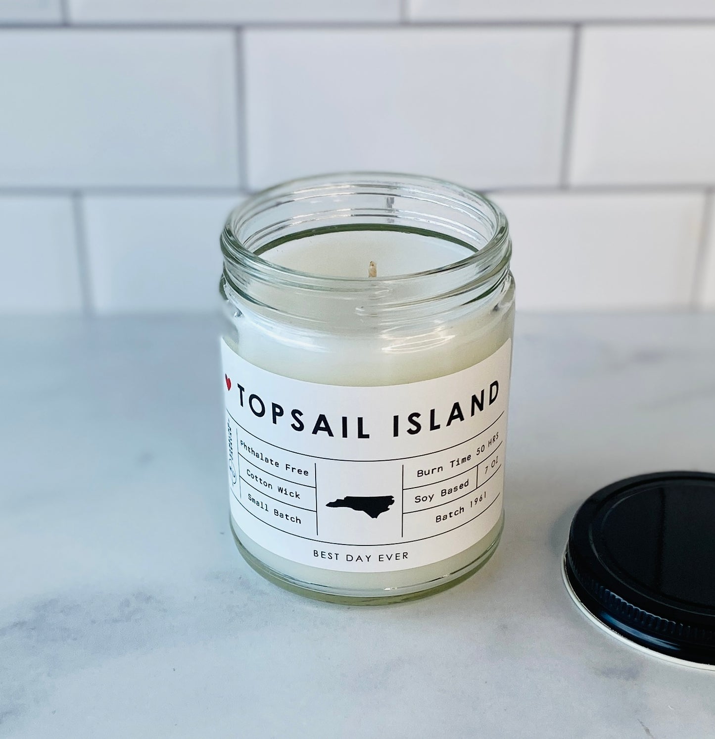 Topsail Island, NC Candle