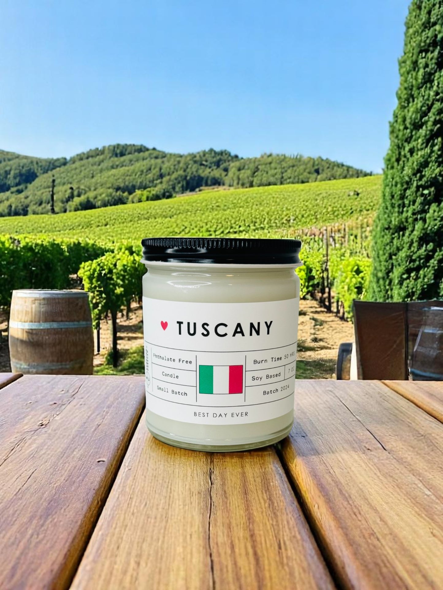 Tuscany, Italy Candle