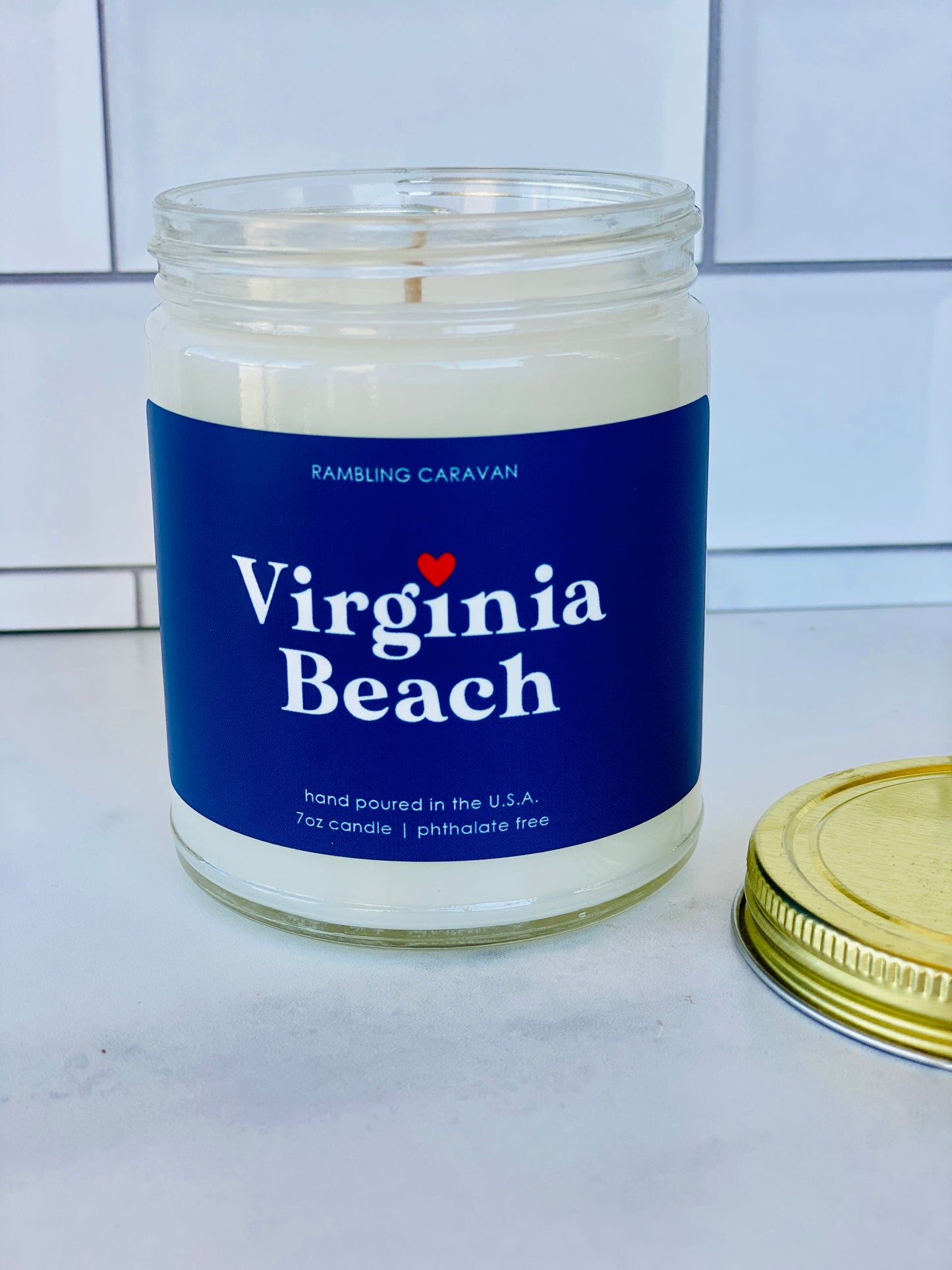 Virginia Beach, VA (modern) Candle