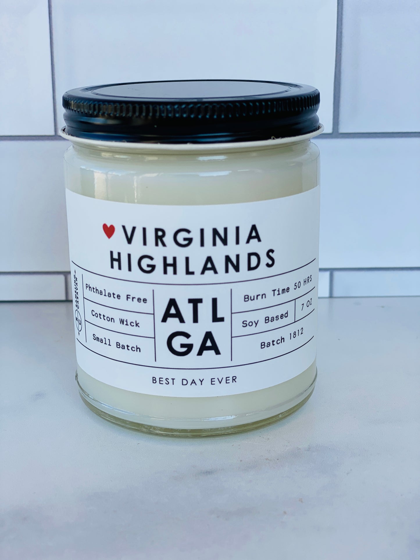 Virginia Highlands, Atlanta, GA Candle