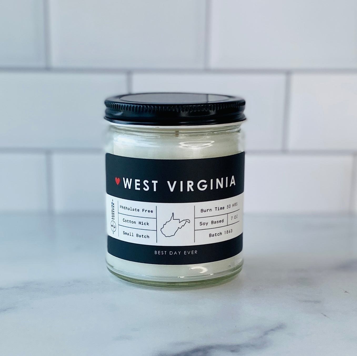 West Virginia Candle
