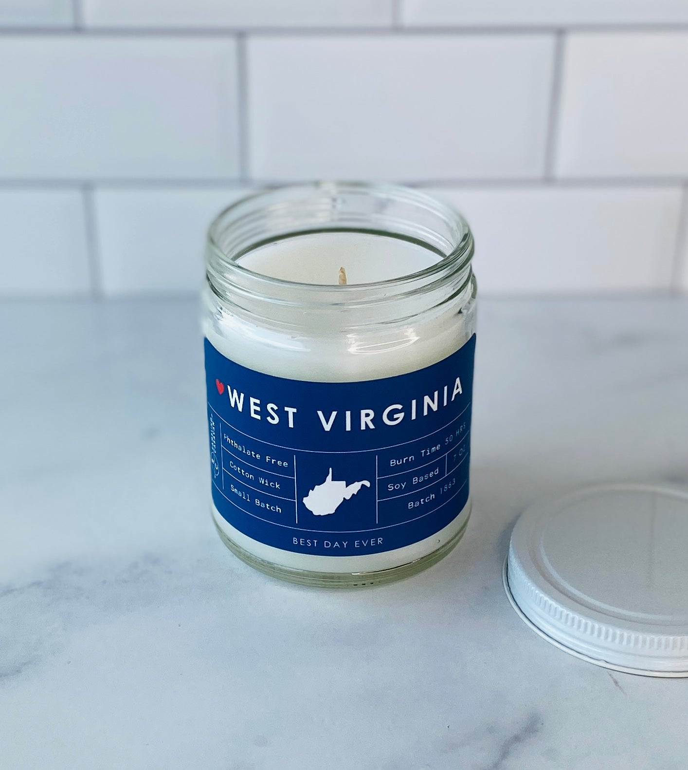 West Virginia Candle
