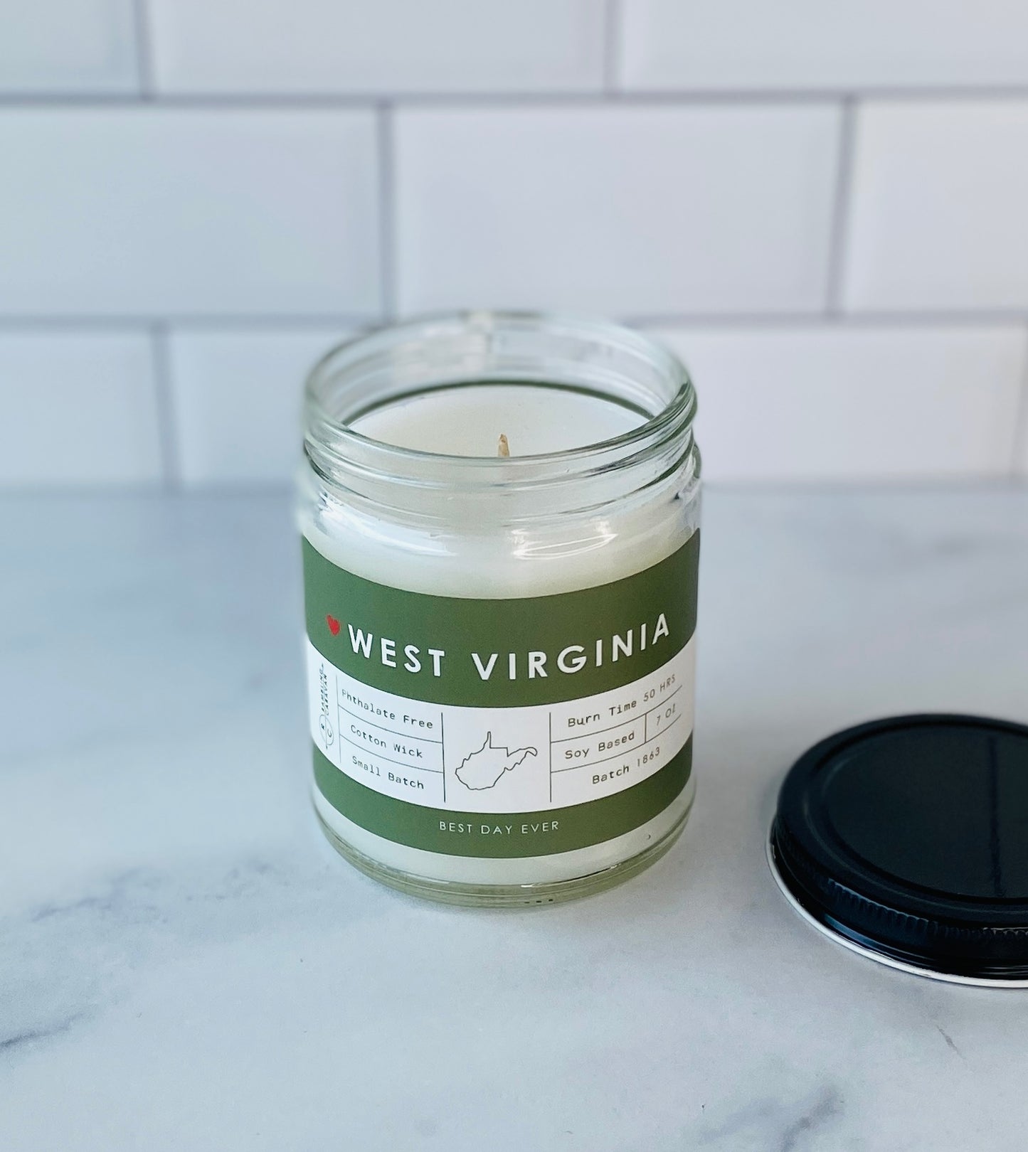 West Virginia Candle