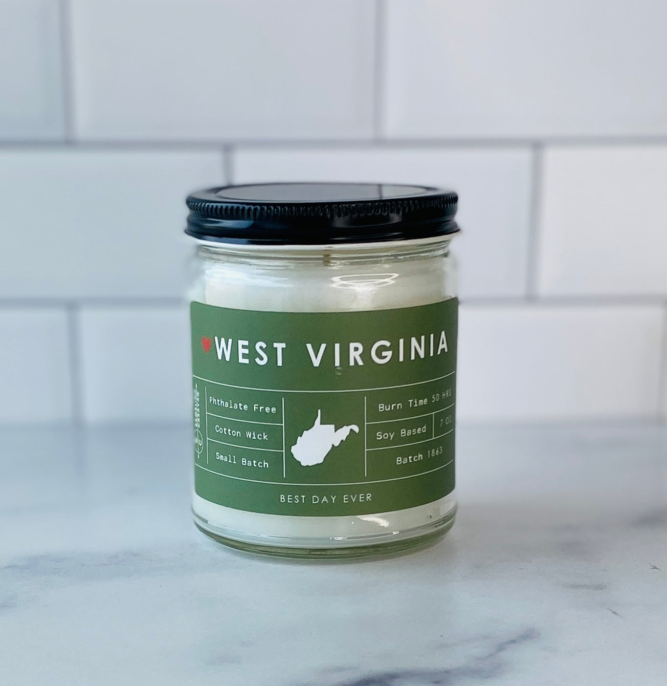 West Virginia Candle