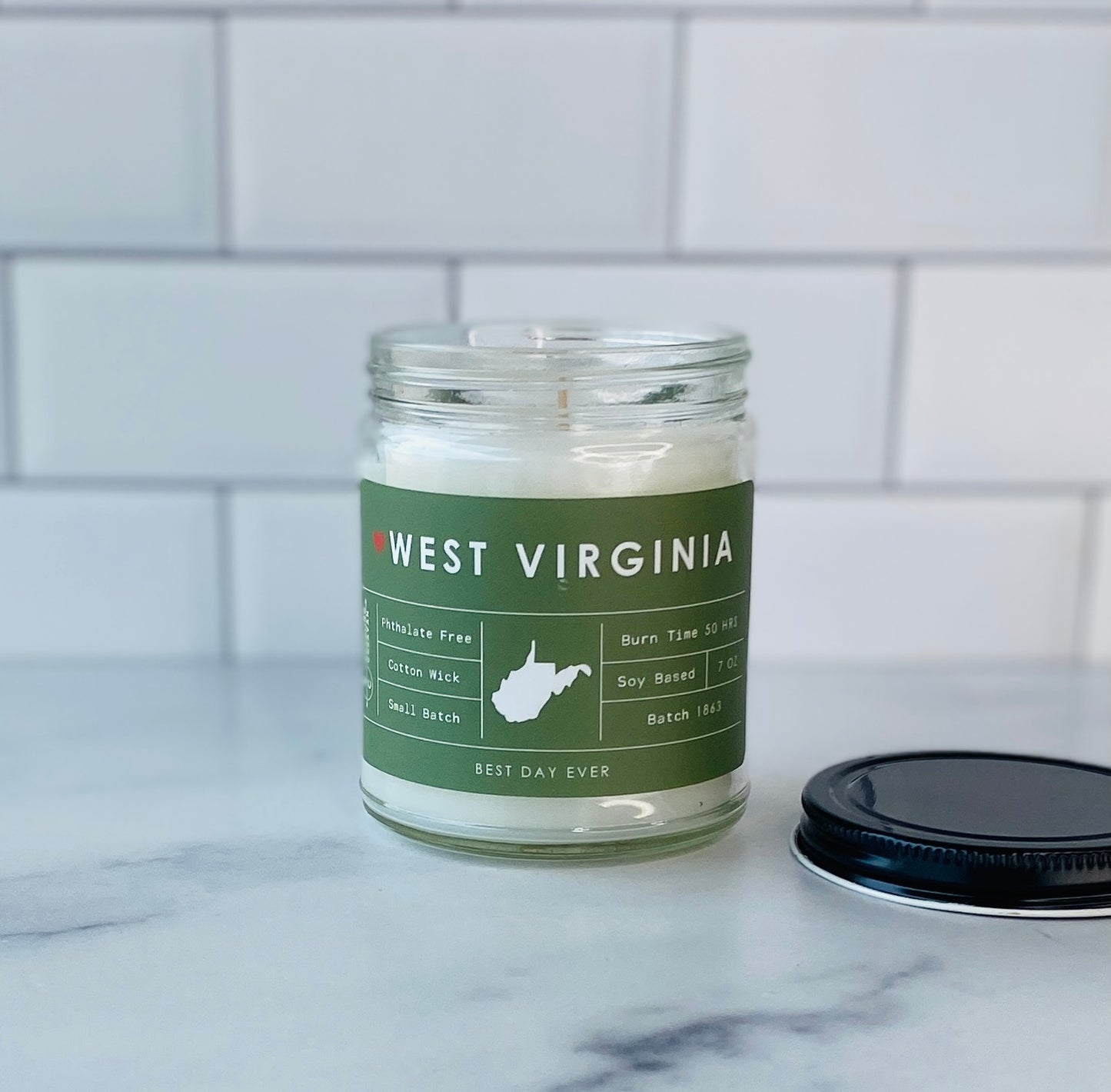 West Virginia Candle
