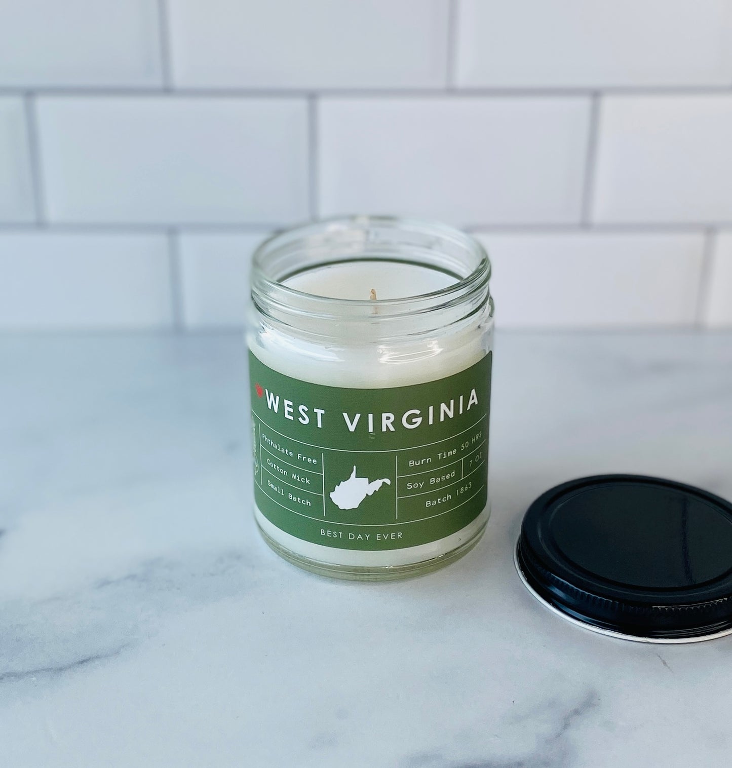 West Virginia Candle