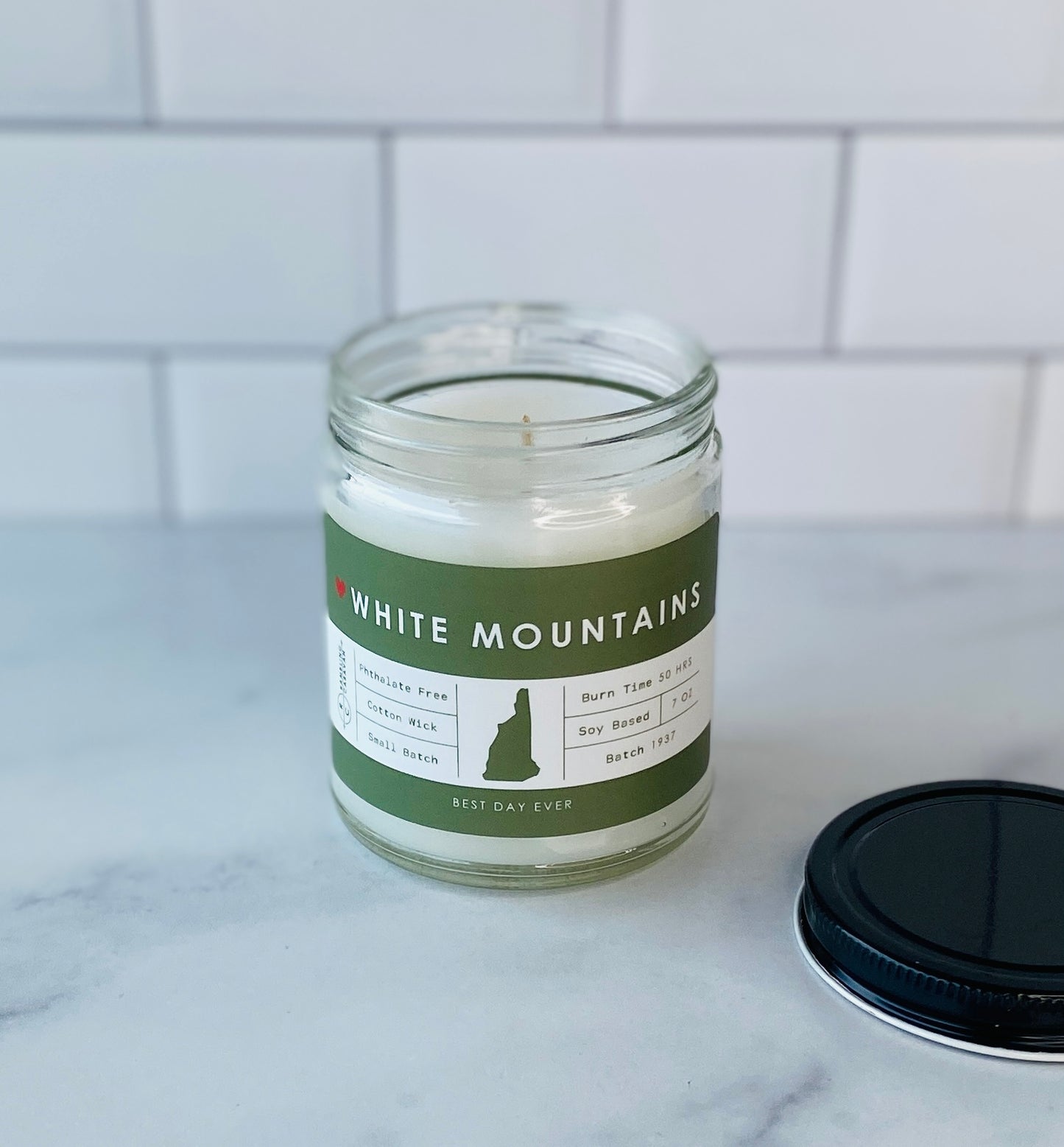White Mountains, NH Candle