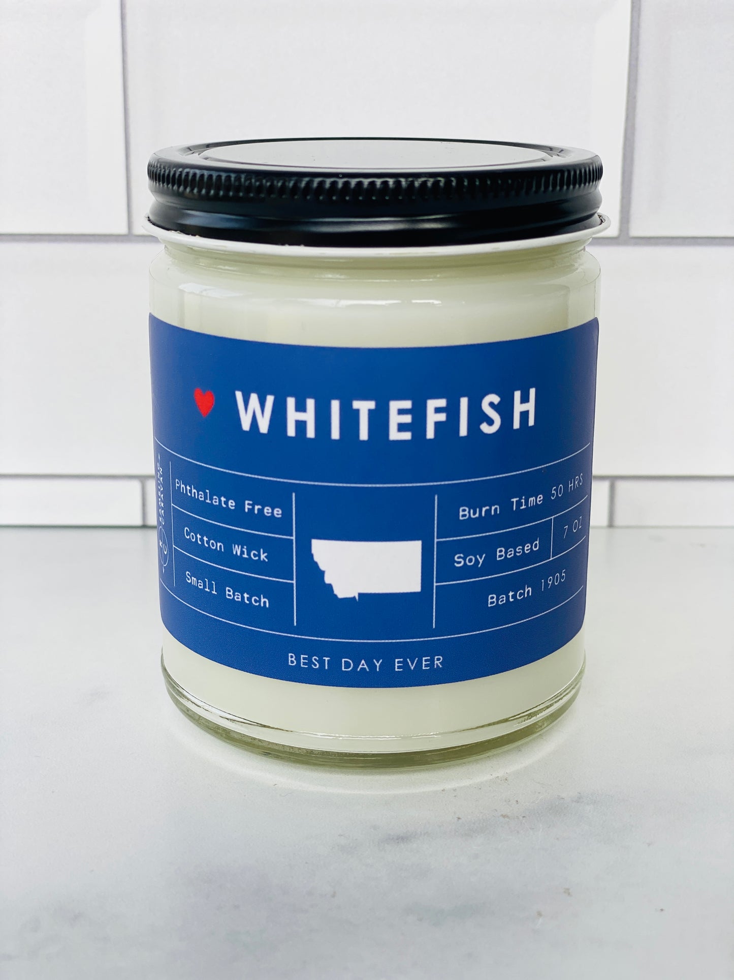 Whitefish, MT Candle