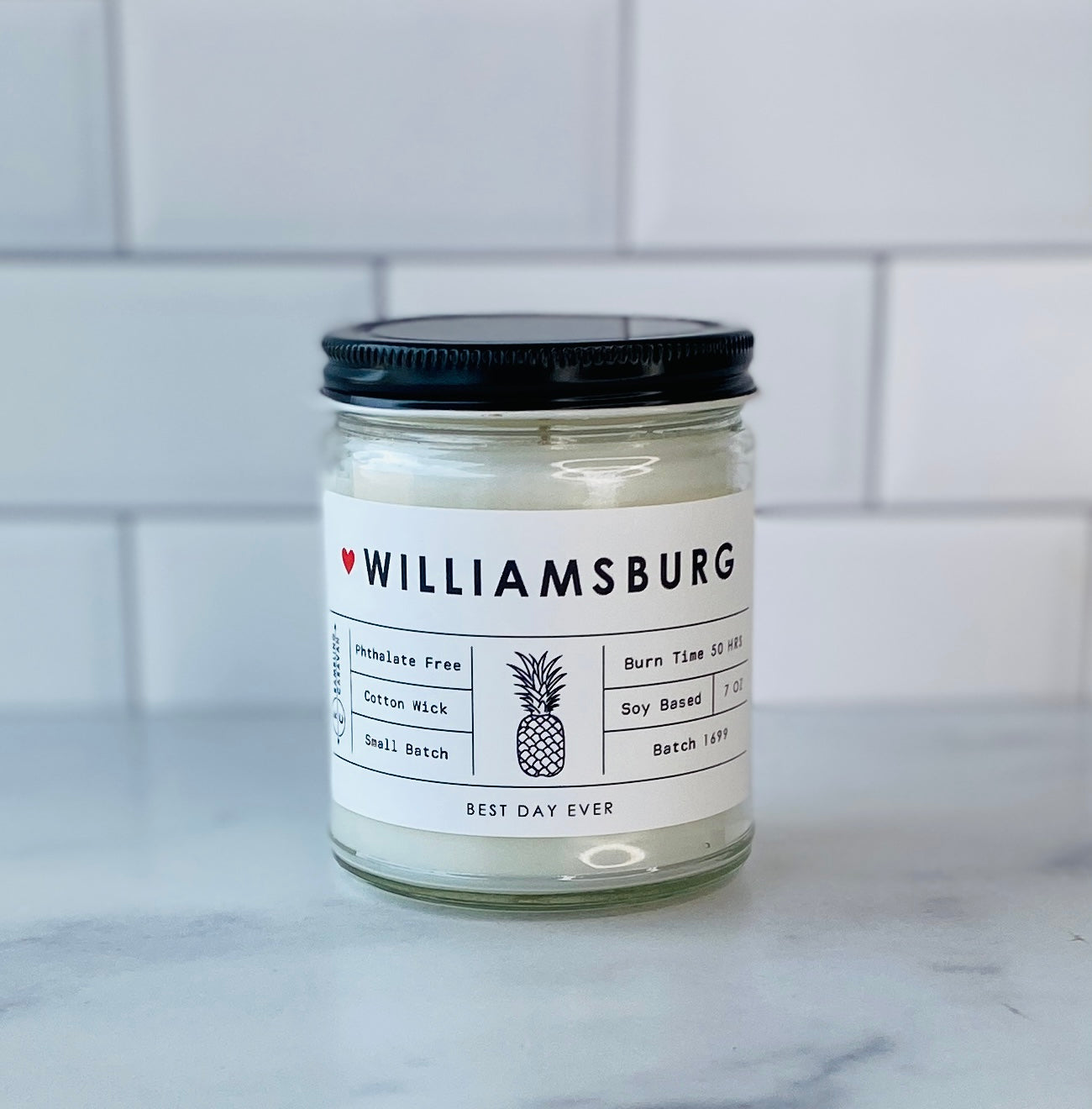 Williamsburg, VA Candle