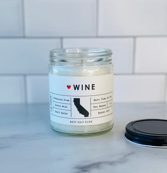 Wine (California) Candle