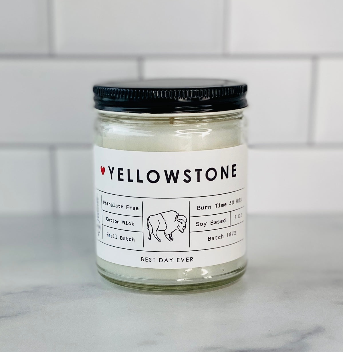 Yellowstone National Park Candle