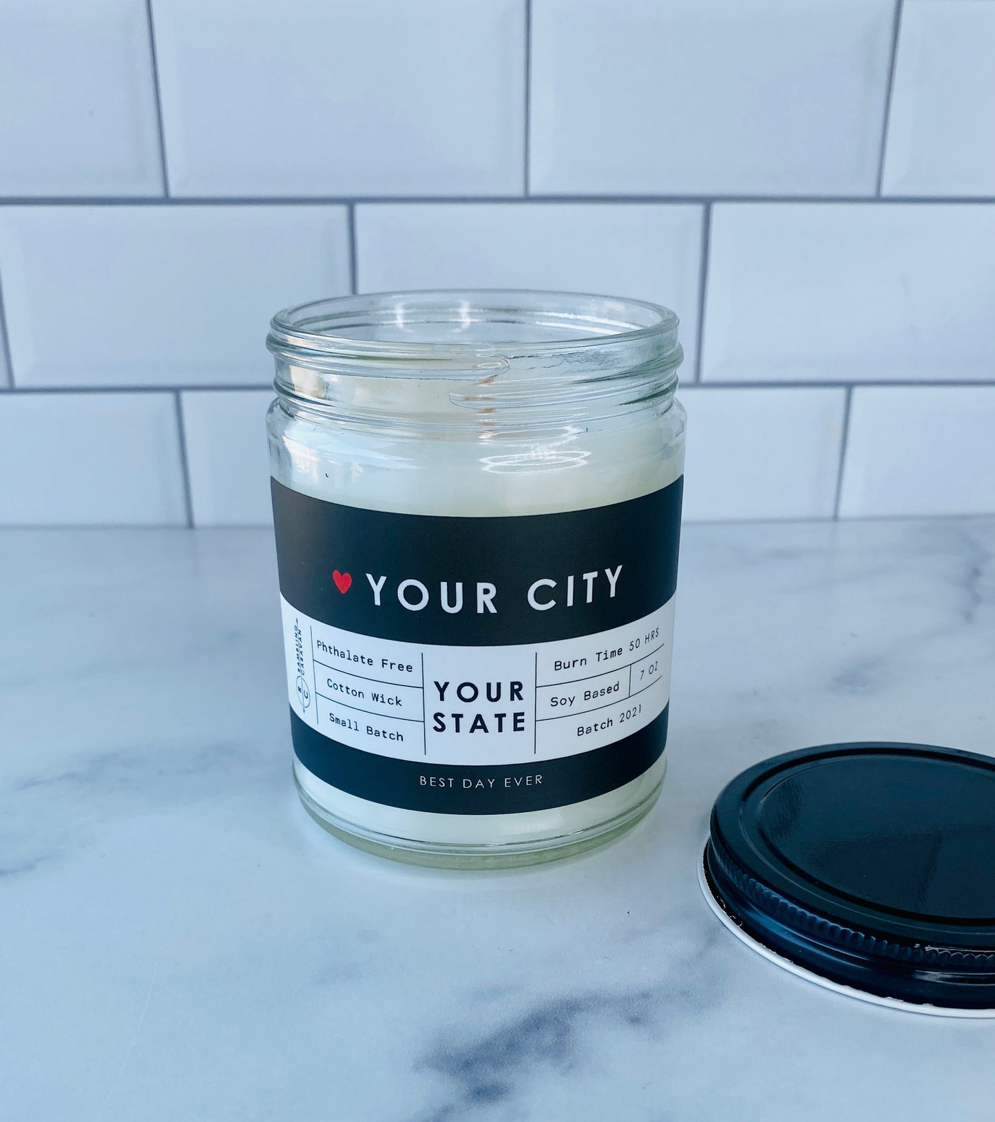 Your City-Your State Custom Candle Bulk Order