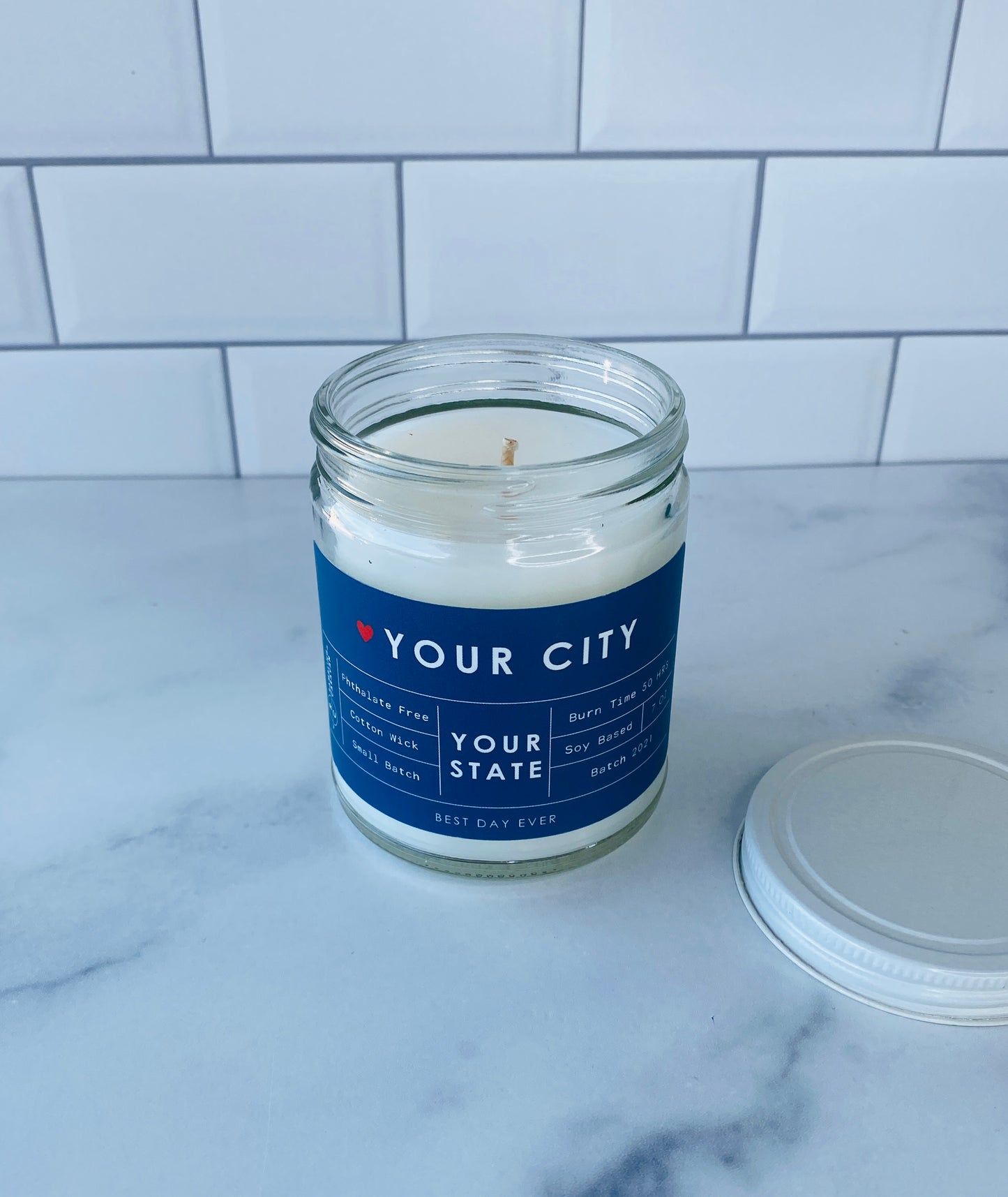 Your City-Your State Custom Candle Bulk Order