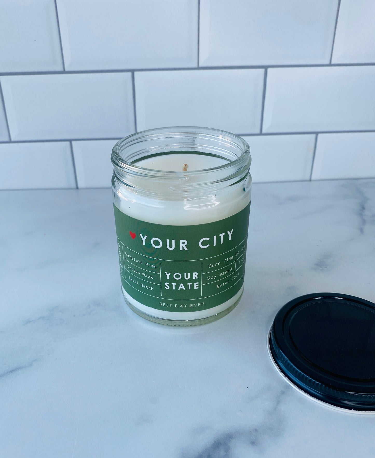 Your City-Your State Custom Candle Bulk Order