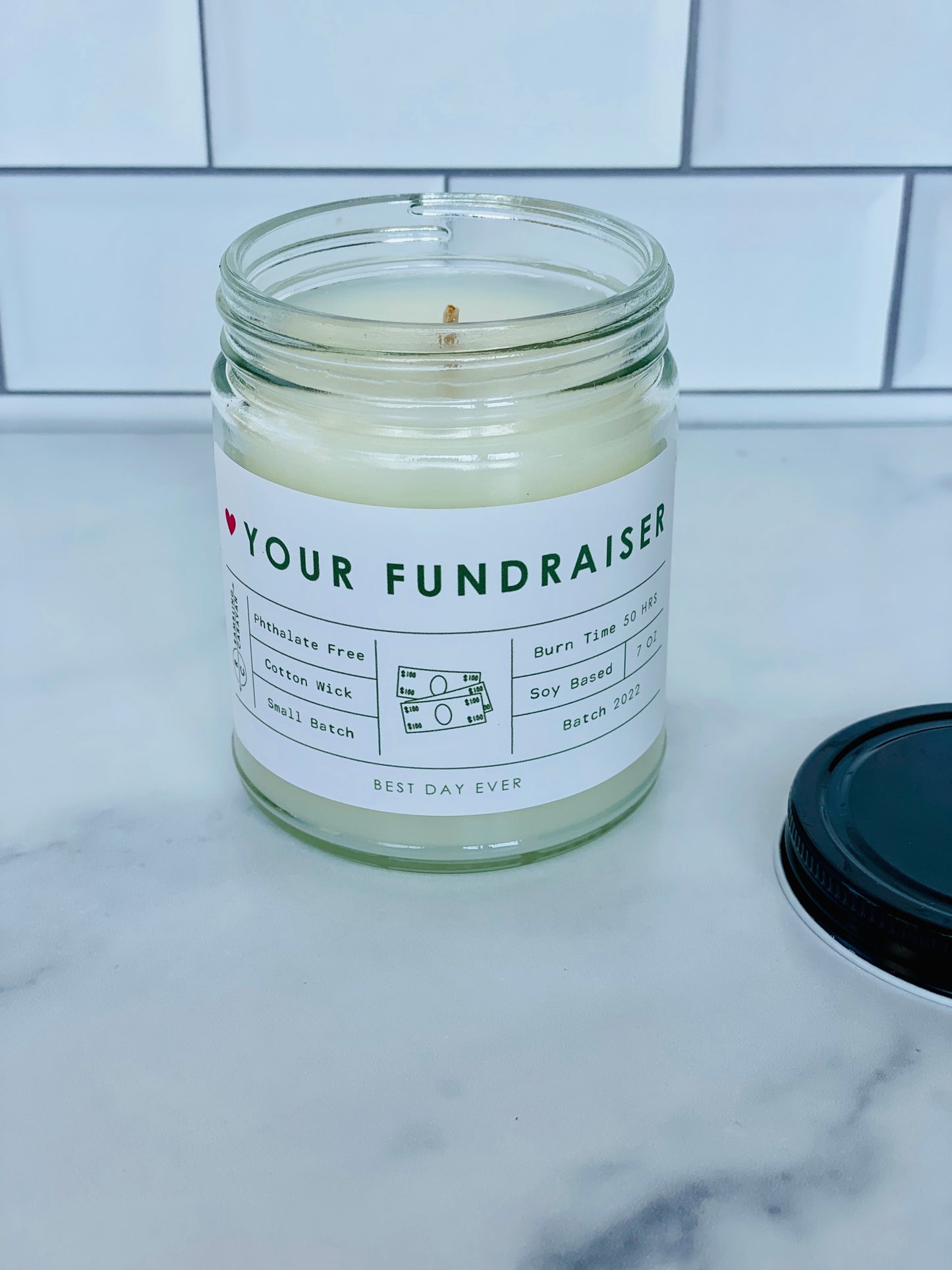 Your Fundraiser Custom Candle Bulk Order