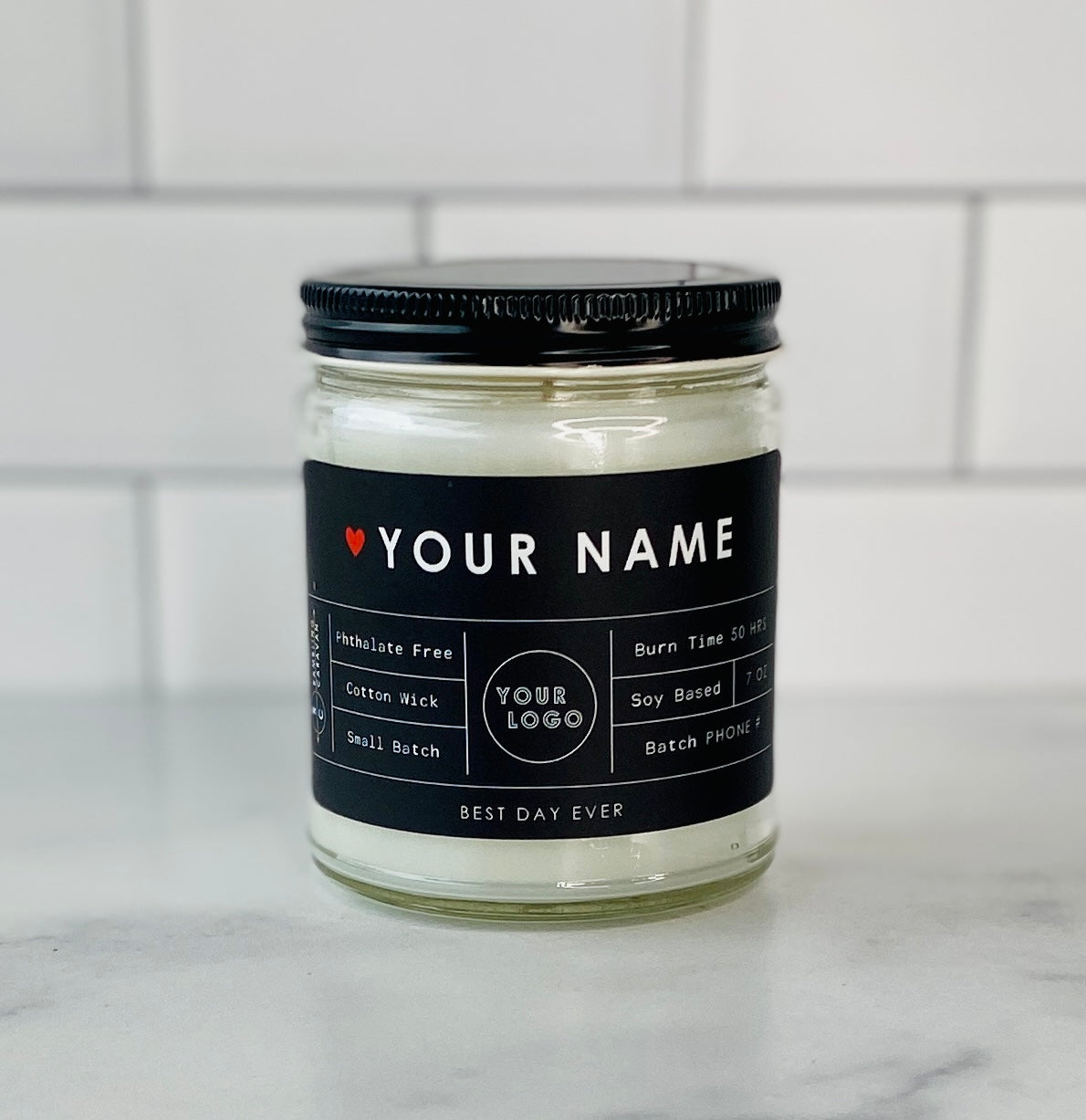 Your Name-Your Logo Custom Candle Bulk Order