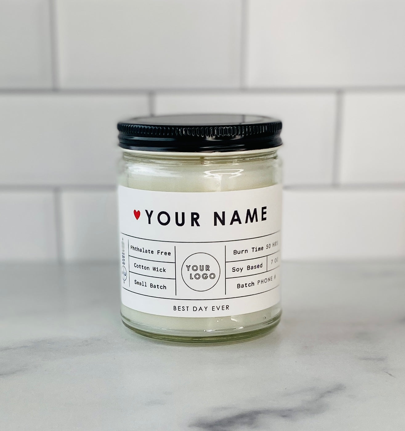 Your Name-Your Logo Custom Candle Bulk Order