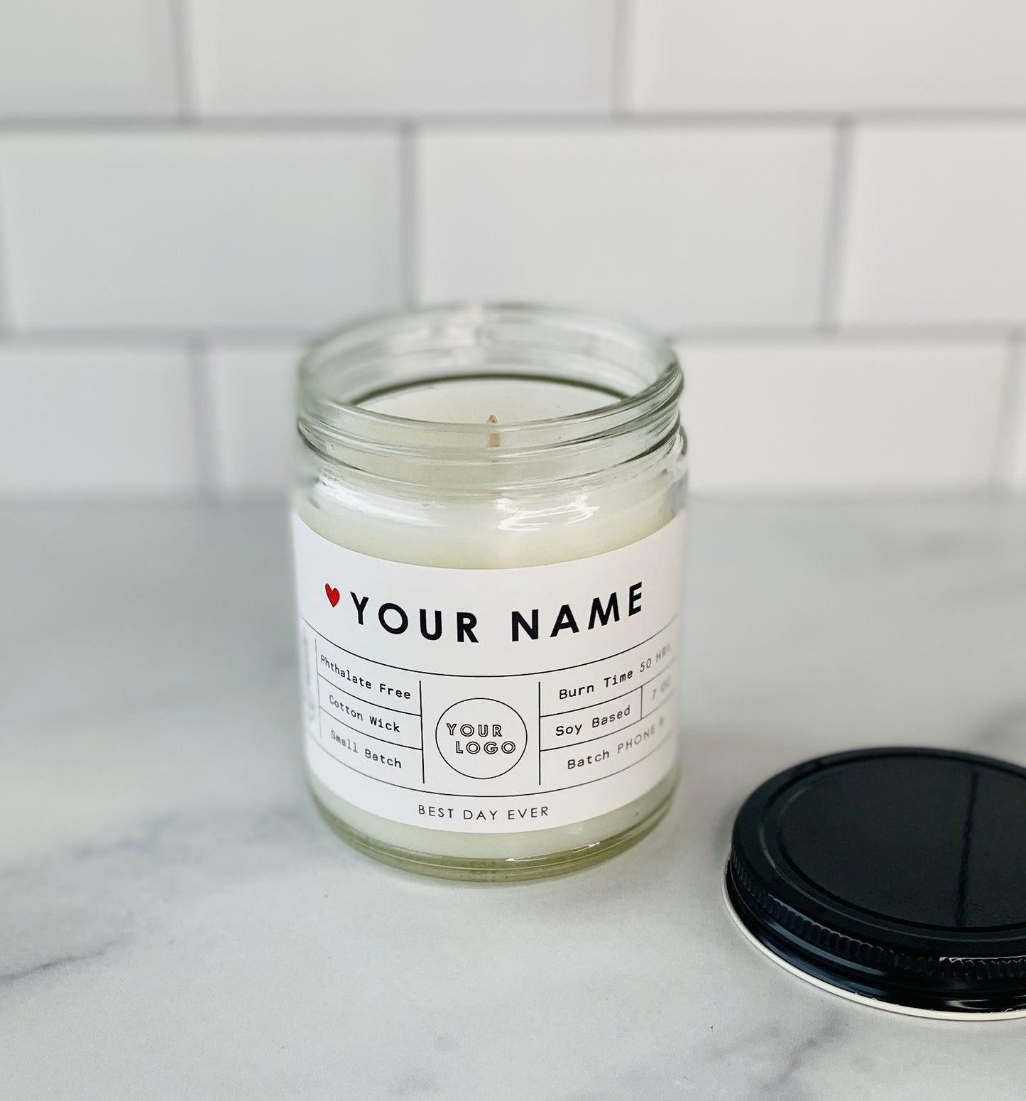 Your Name-Your Logo Custom Candle Bulk Order