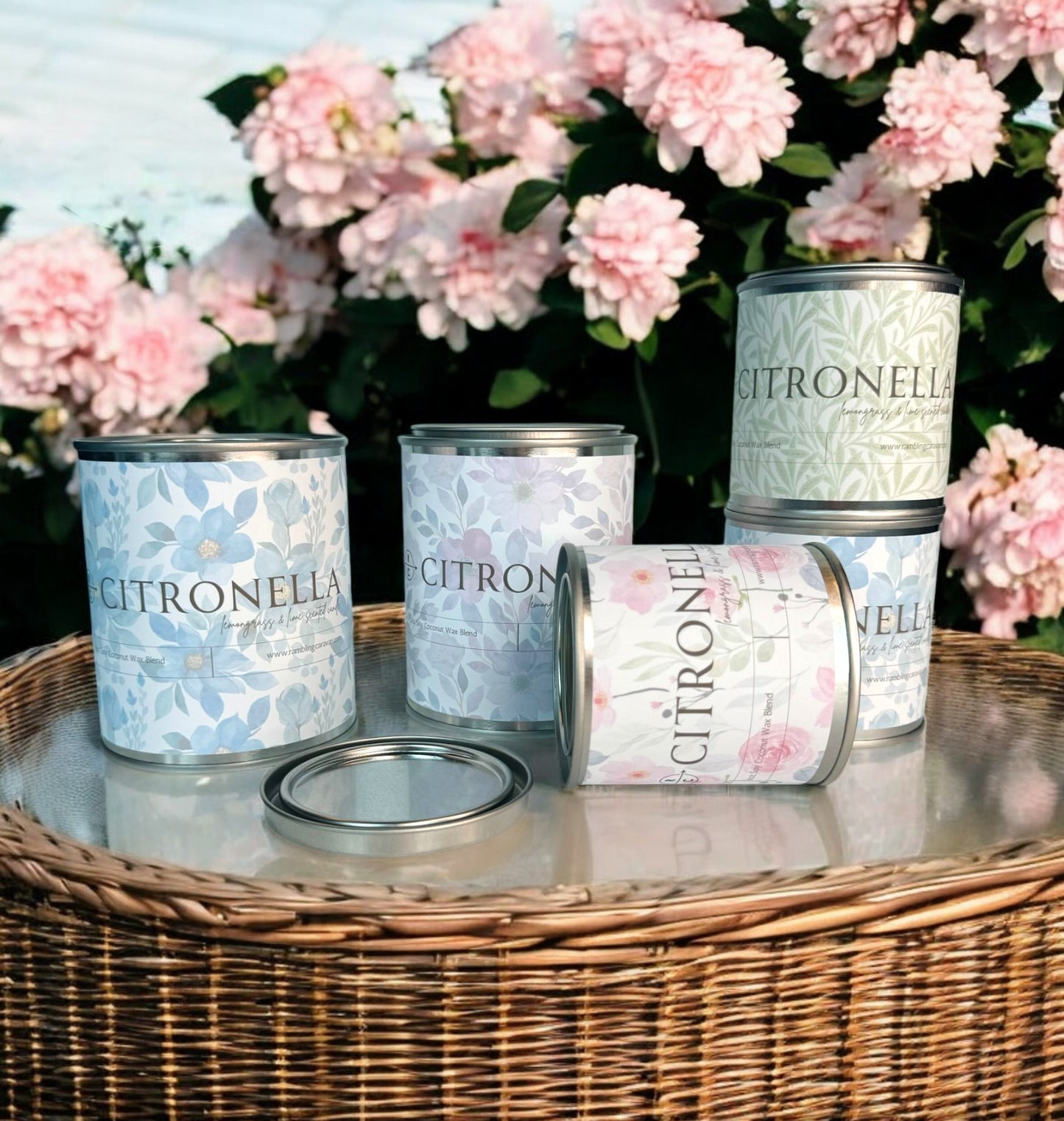 Citronella Candle - Paint Tin - Lemongrass & Lime Citronella