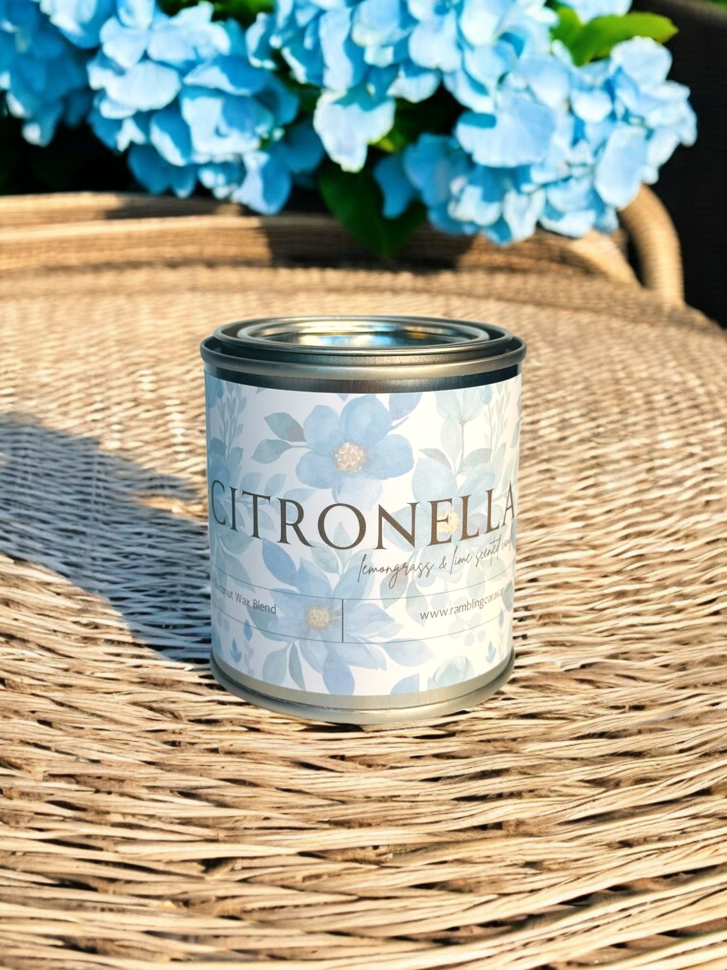 Citronella Candle - Paint Tin - Lemongrass & Lime Citronella