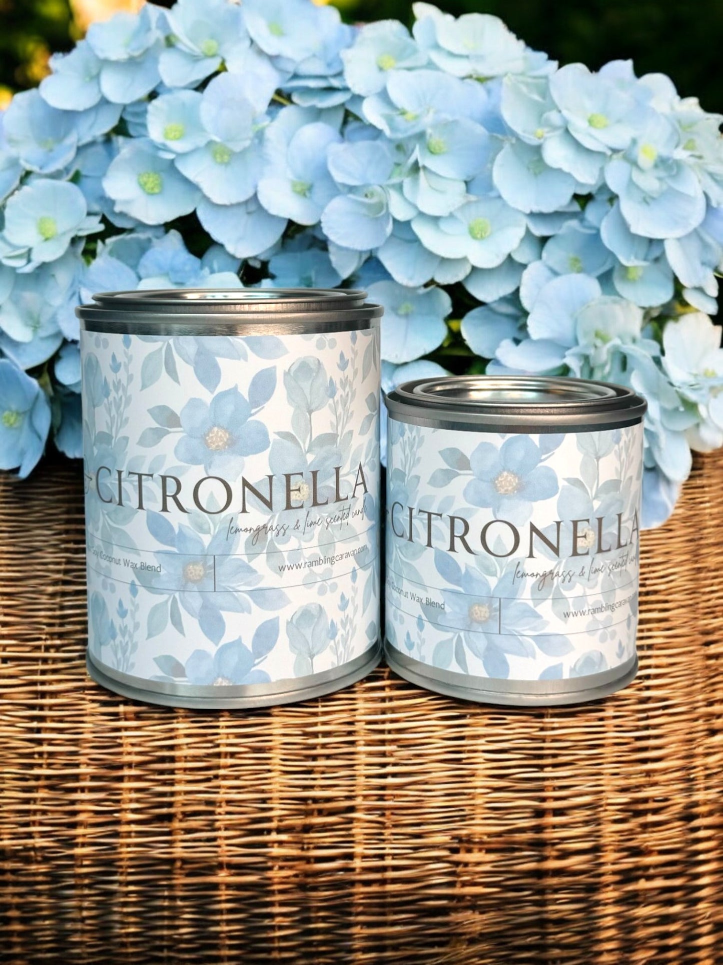 Citronella Candle - Paint Tin - Lemongrass & Lime Citronella