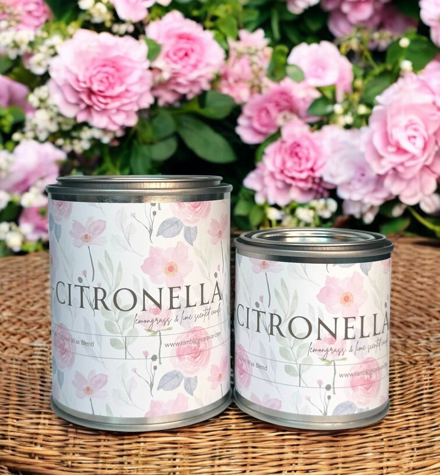 Citronella Candle - Paint Tin - Lemongrass & Lime Citronella